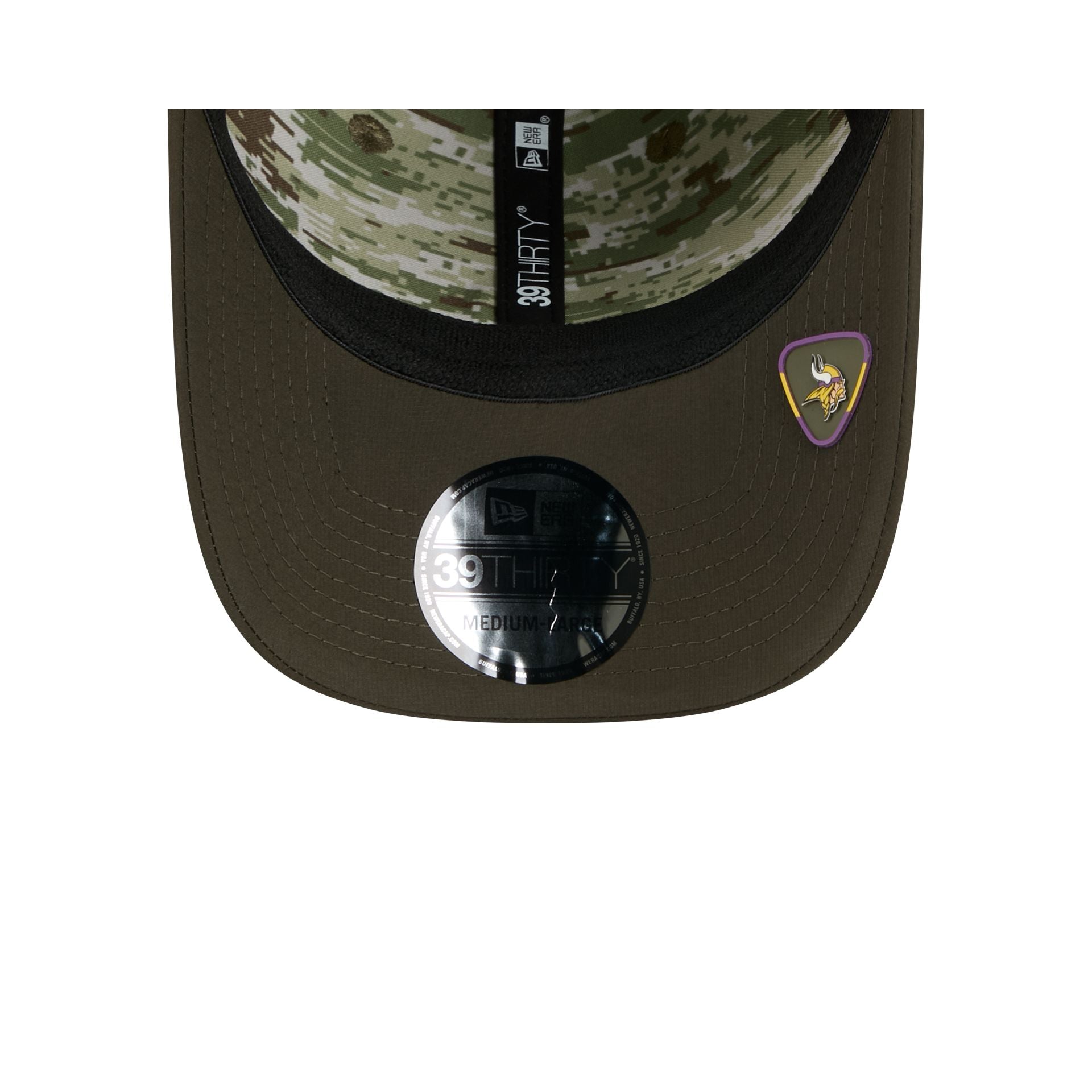 Minnesota Vikings 2025 Salute to Service 39THIRTY Stretch Fit Hat - Image 7