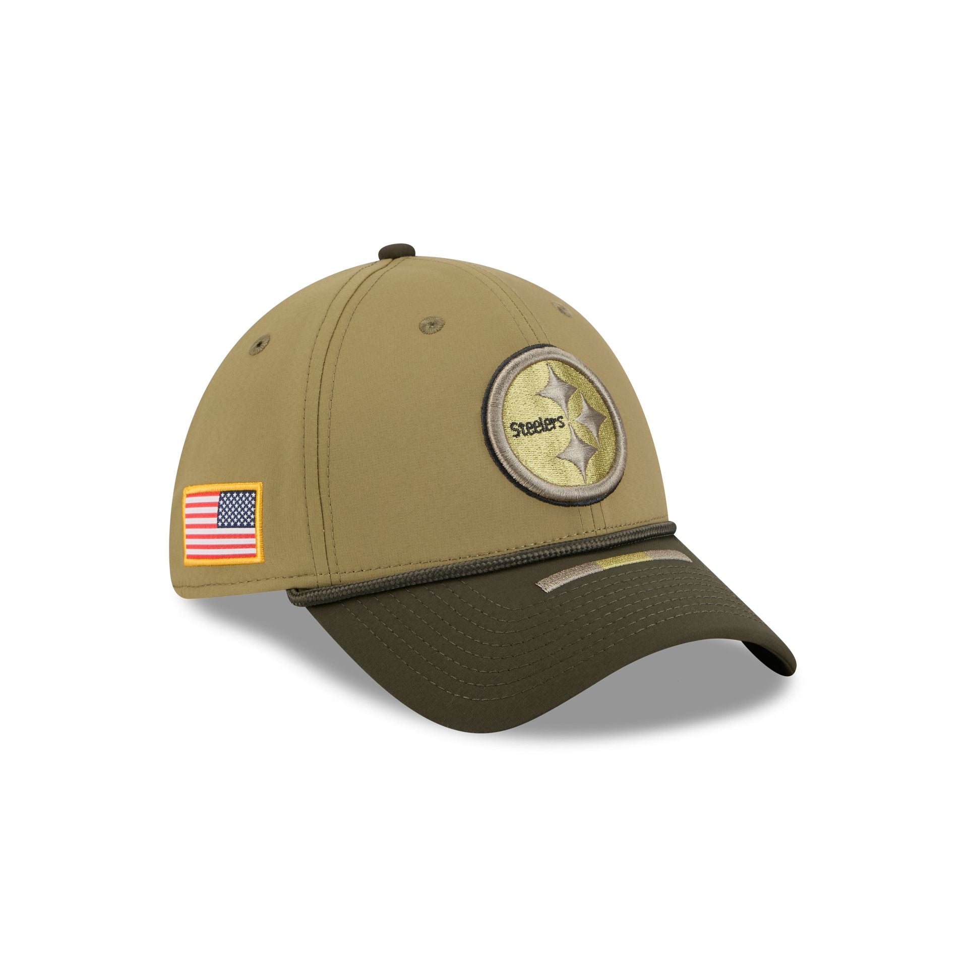 Pittsburgh Steelers 2025 Salute to Service 39THIRTY Stretch Fit Hat