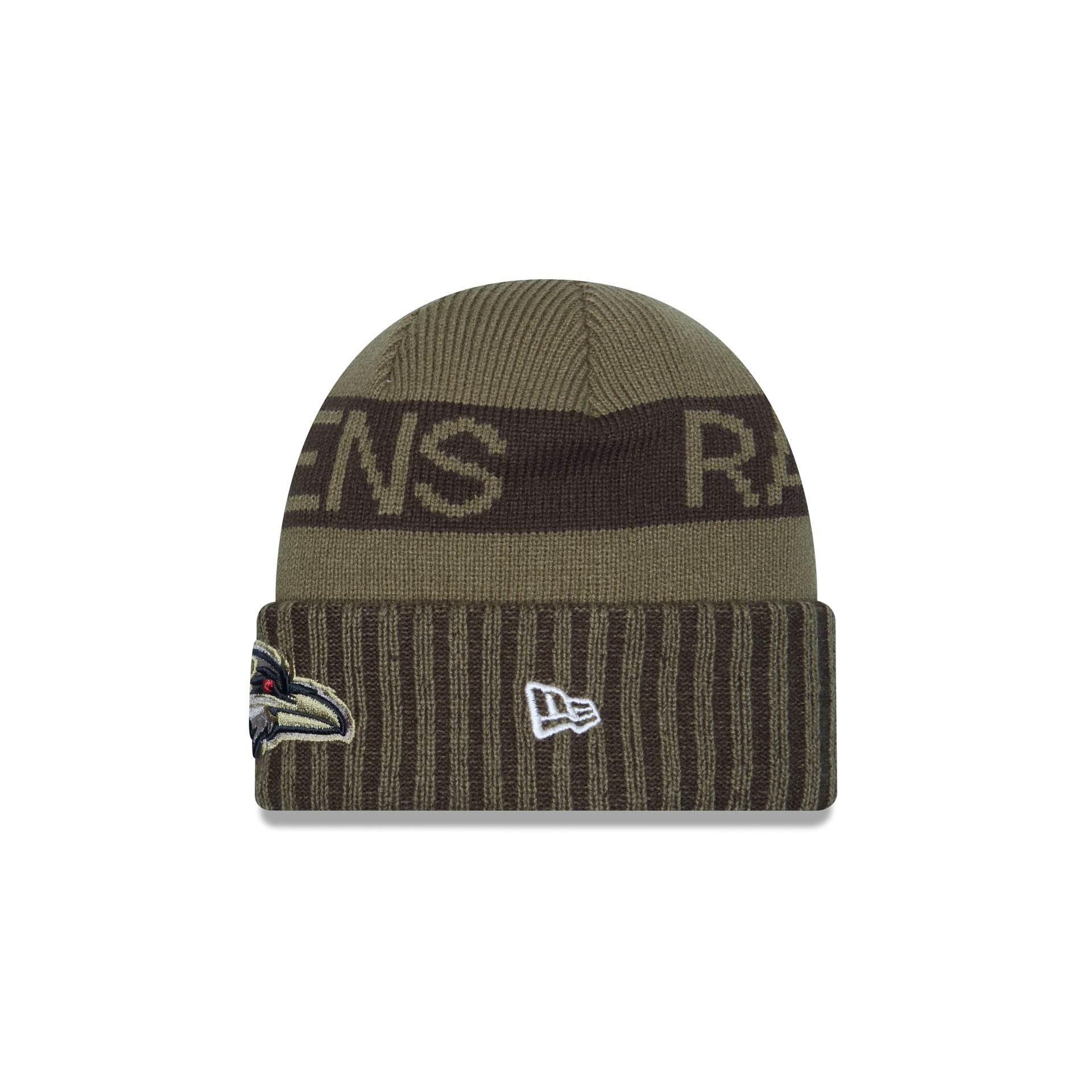 Baltimore Ravens 2025 Salute to Service Cuff Knit Hat - Image 3