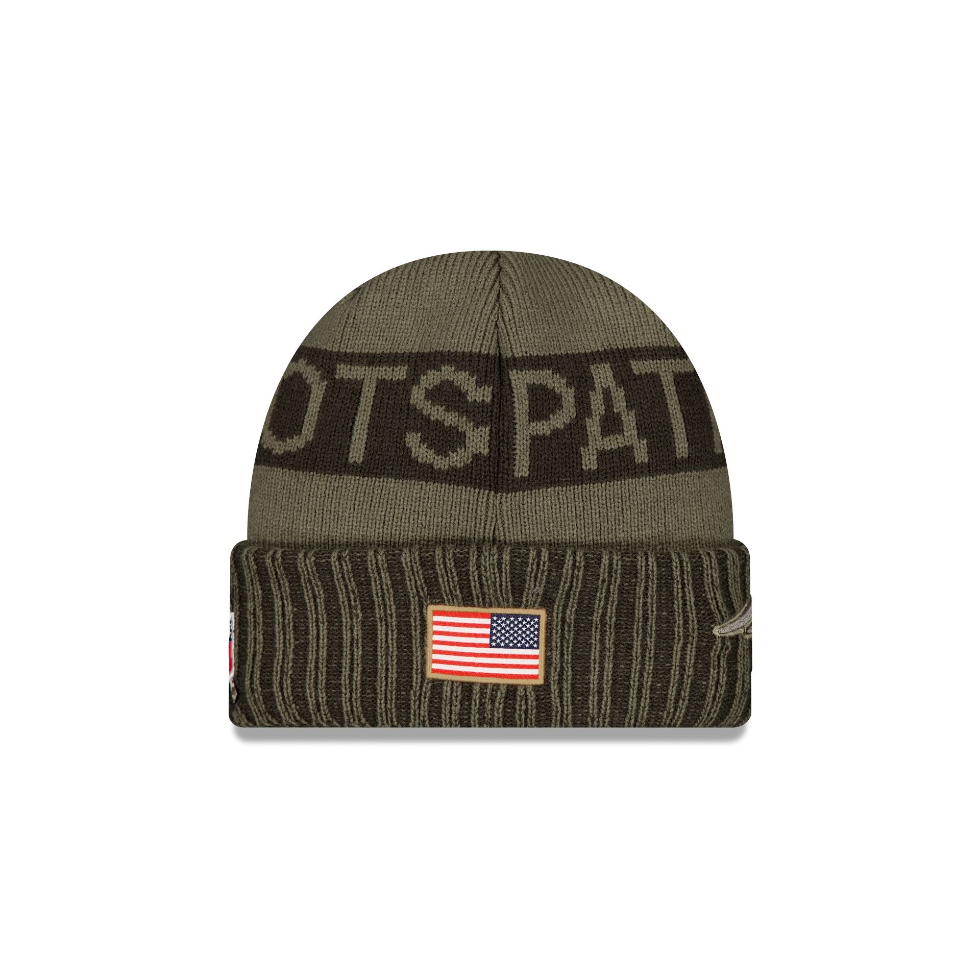 New England Patriots 2025 Salute to Service Cuff Knit Hat - Image 2