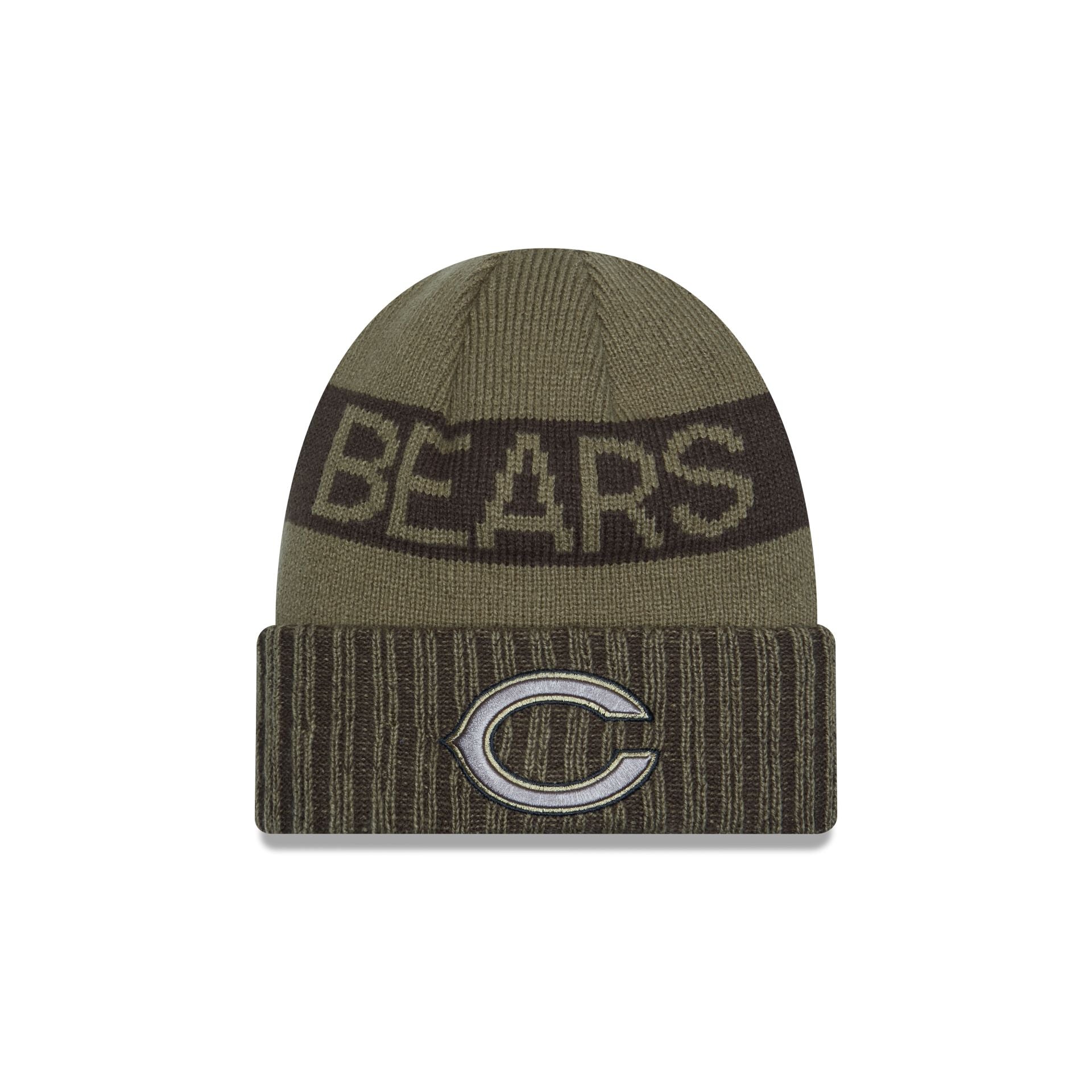 Chicago Bears 2025 Salute to Service Cuff Knit Hat