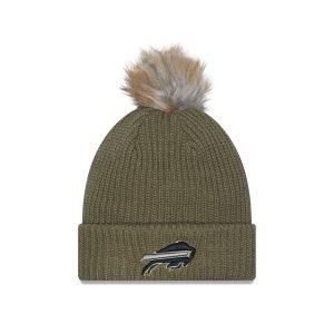 Buffalo Bills 2025 Salute to Service Women's Pom Knit Hat