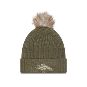Denver Broncos 2025 Salute to Service Women's Pom Knit Hat