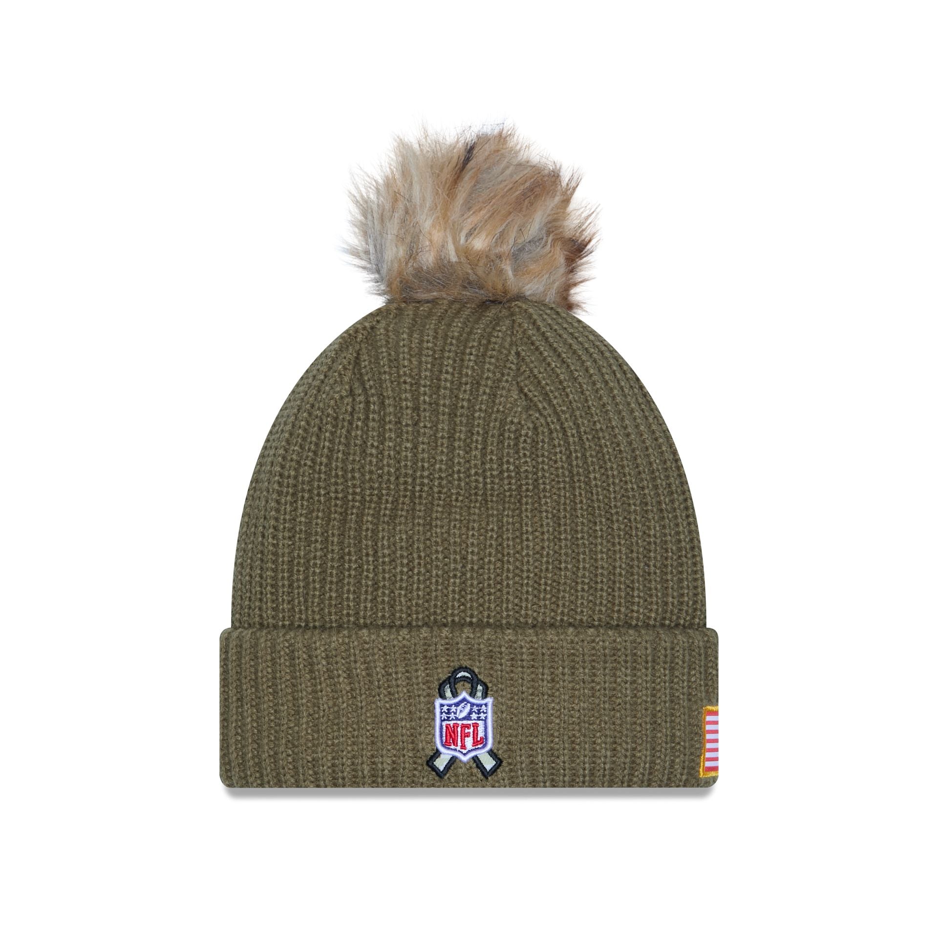 Denver Broncos 2025 Salute to Service Women's Pom Knit Hat - Image 3