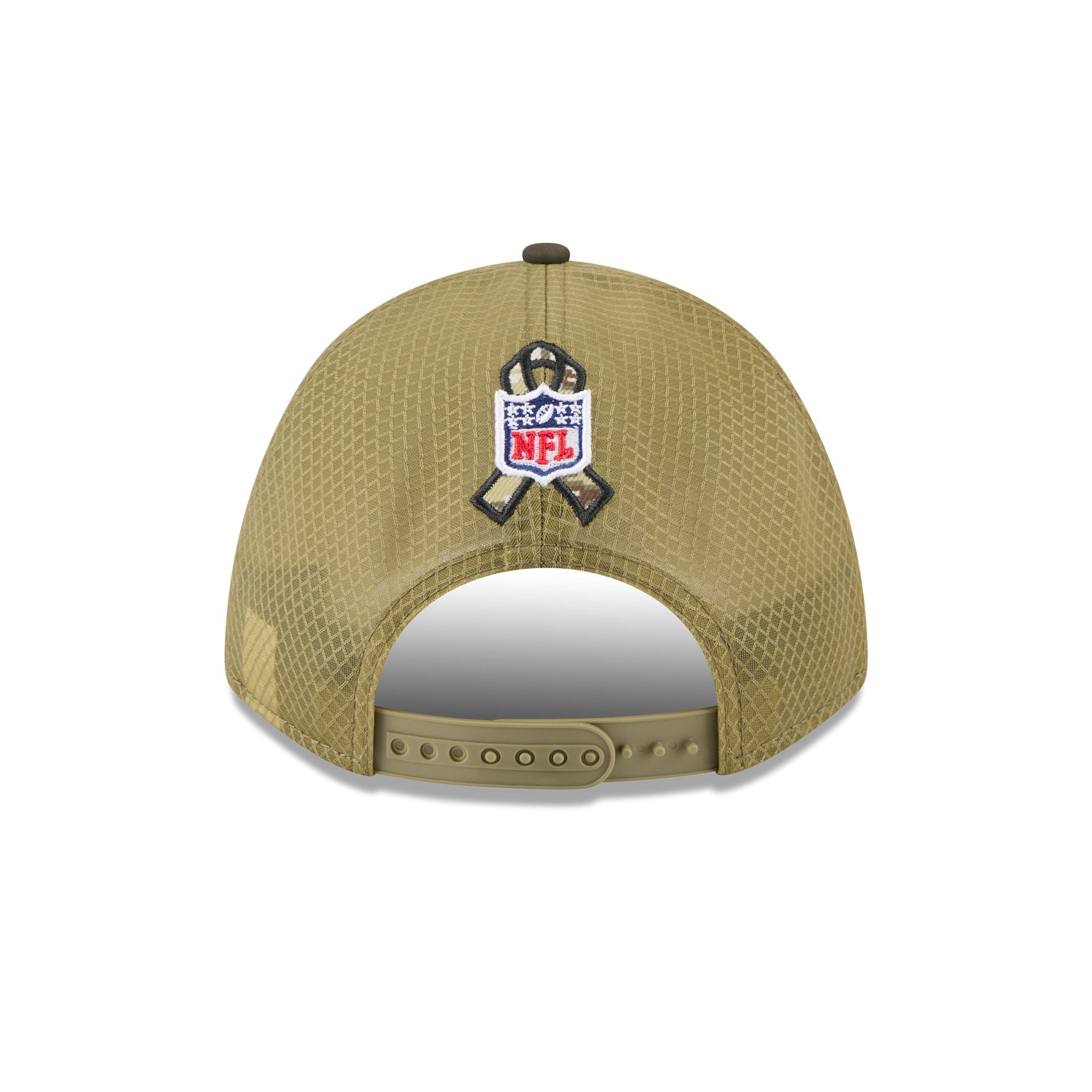 Carolina Panthers 2025 Salute to Service 9FORTY M-Crown A-Frame Trucker Hat - Image 6