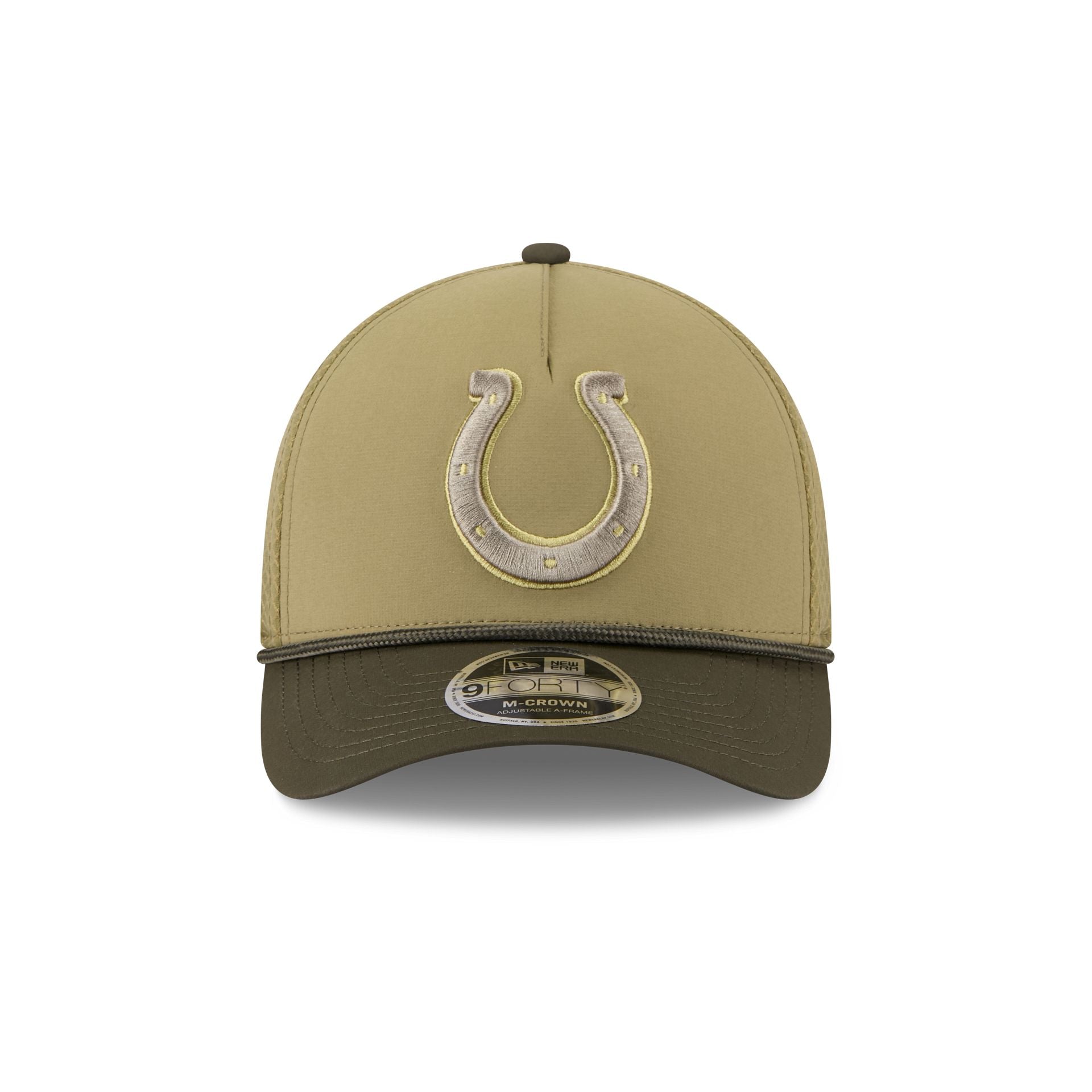 Indianapolis Colts 2025 Salute to Service 9FORTY M-Crown A-Frame Trucker Hat - Image 2