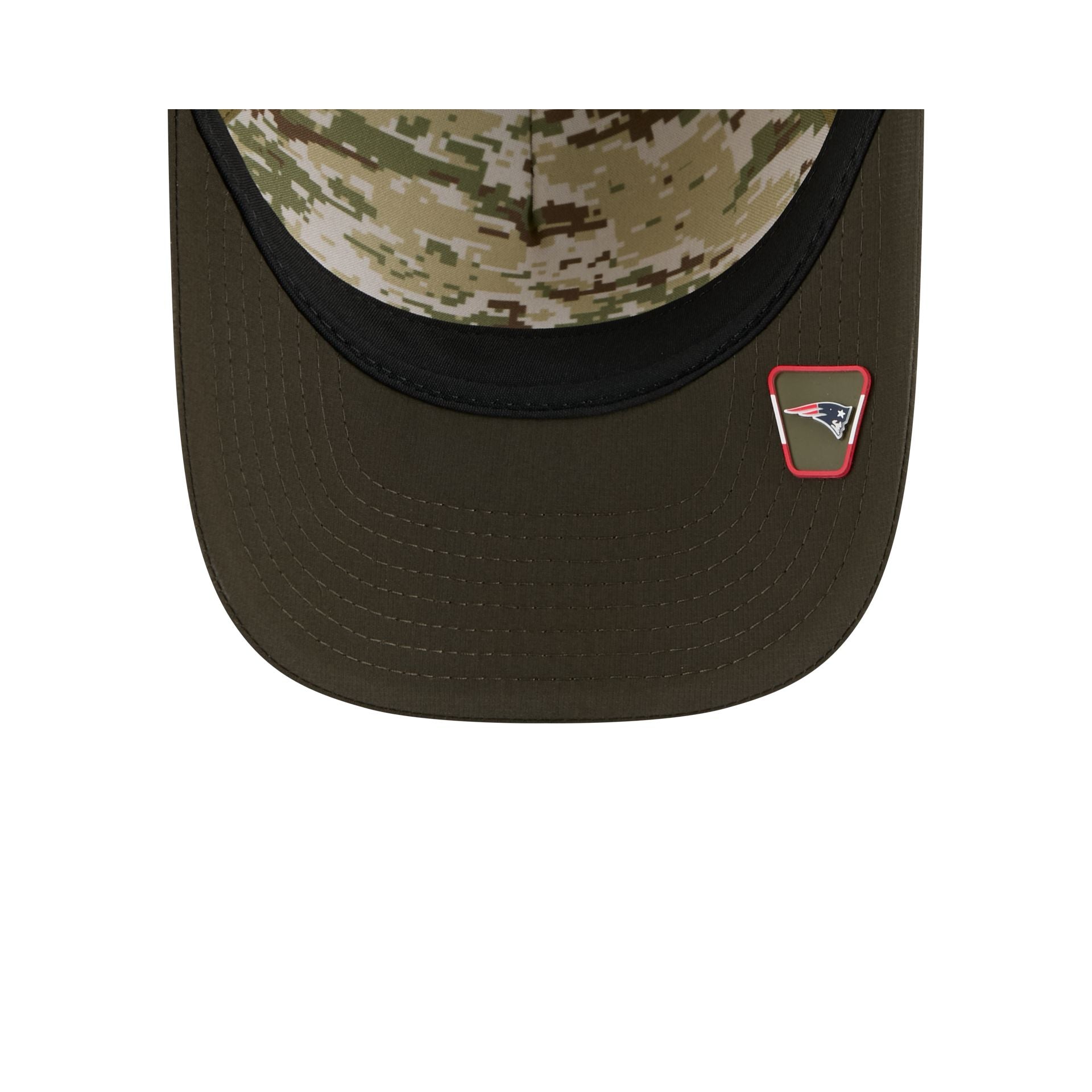 New England Patriots 2025 Salute to Service 9FORTY M-Crown A-Frame Trucker Hat - Image 7