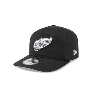 Detroit Red Wings Black and White 19TWENTY Snapback Hat