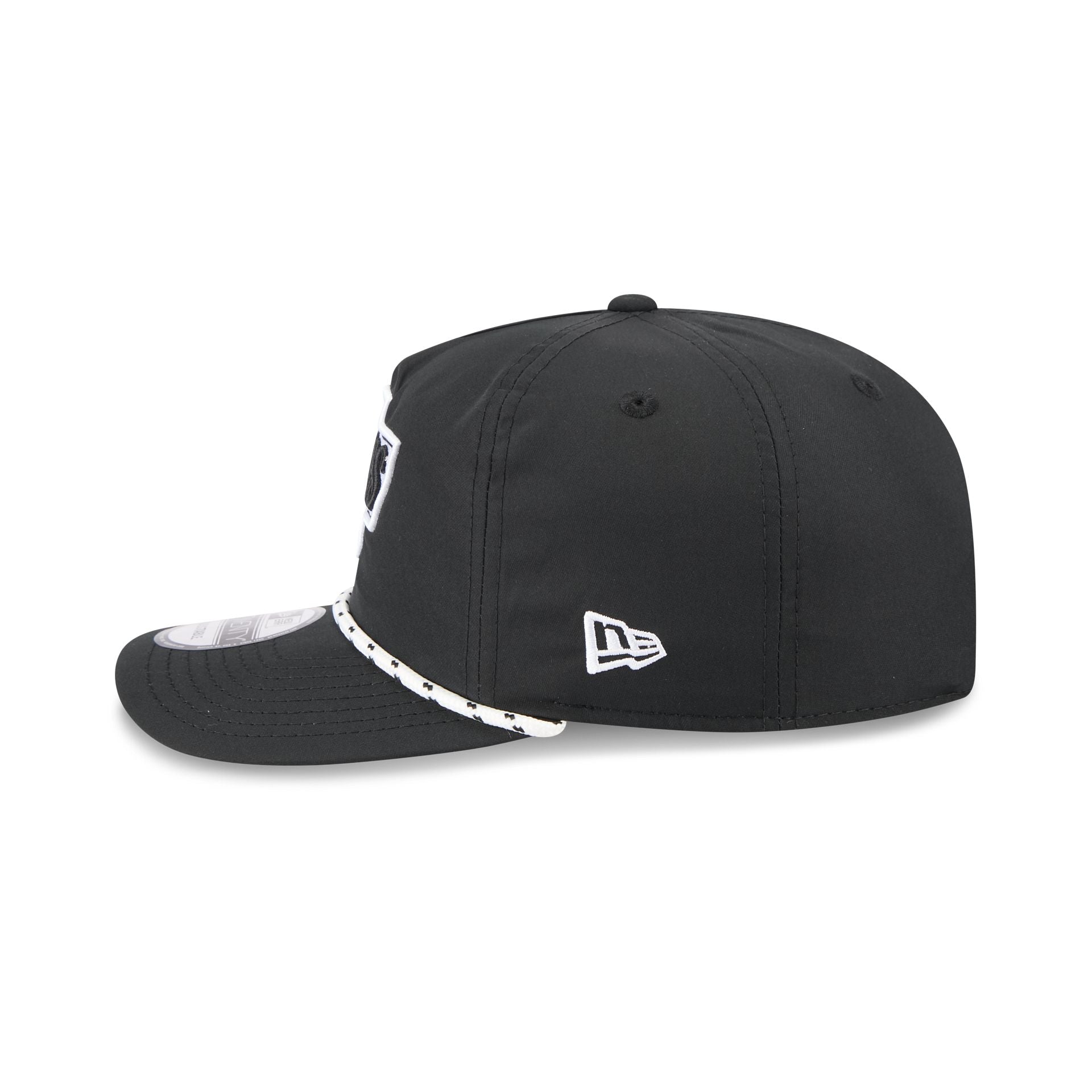 Los Angeles Kings Black and White Rope 19TWENTY Snapback Hat - Image 4