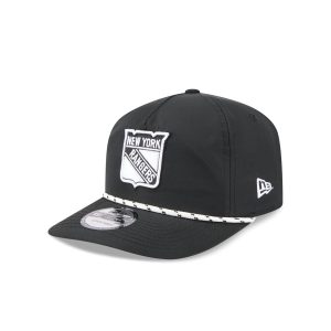 New York Rangers Black and White Rope 19TWENTY Snapback Hat