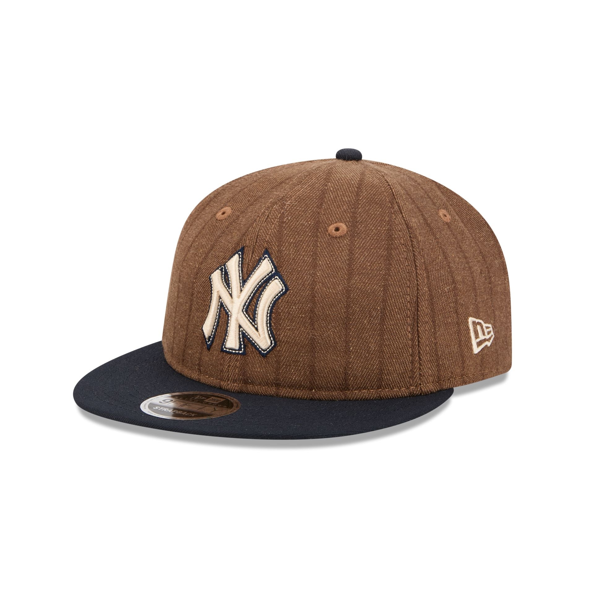 New York Yankees Three Looms Wool Pinstripe Retro Crown 9FIFTY Adjustable Hat - Image 3