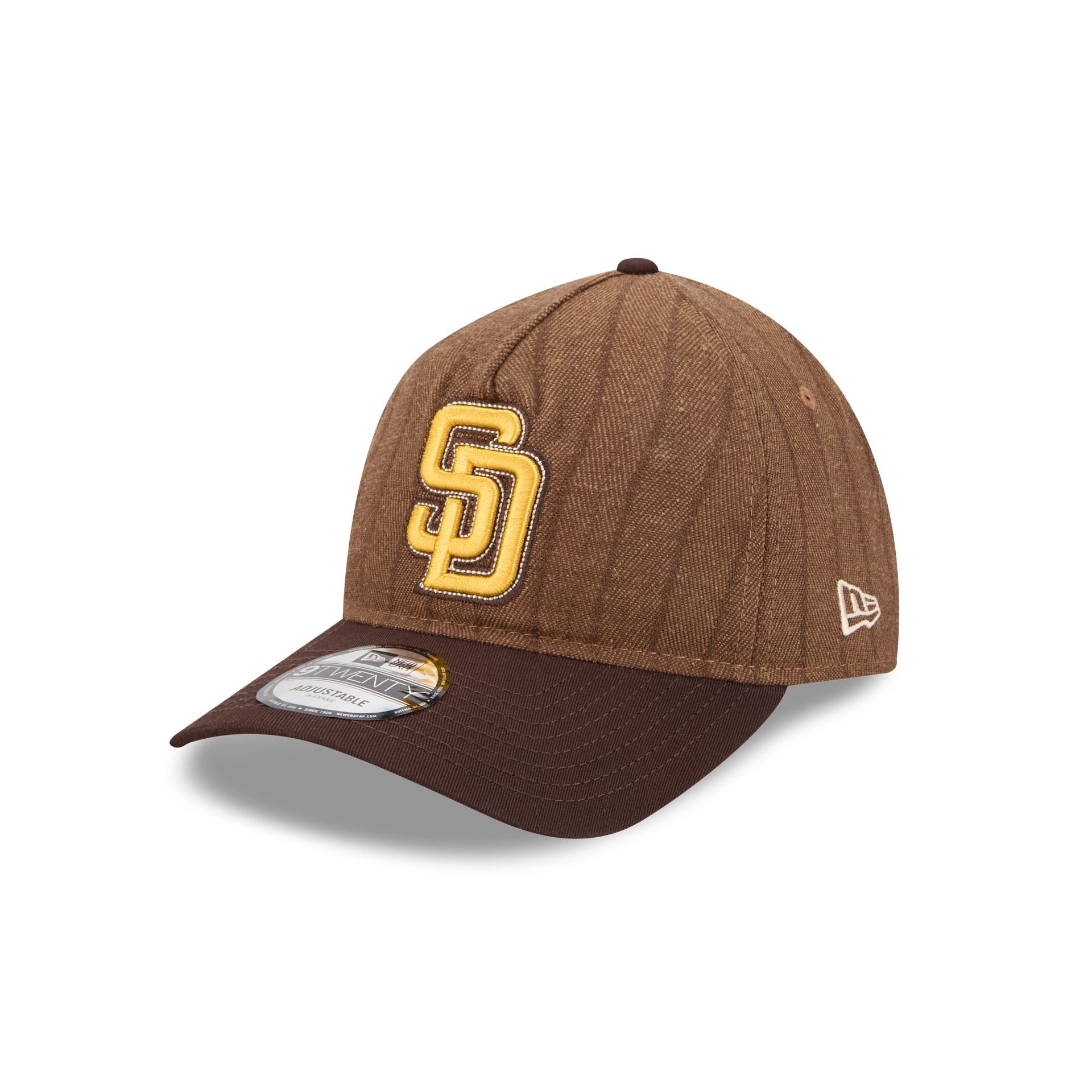 San Diego Padres Three Looms Wool Pinstripe 9TWENTY A-Frame Adjustable Hat - Image 3