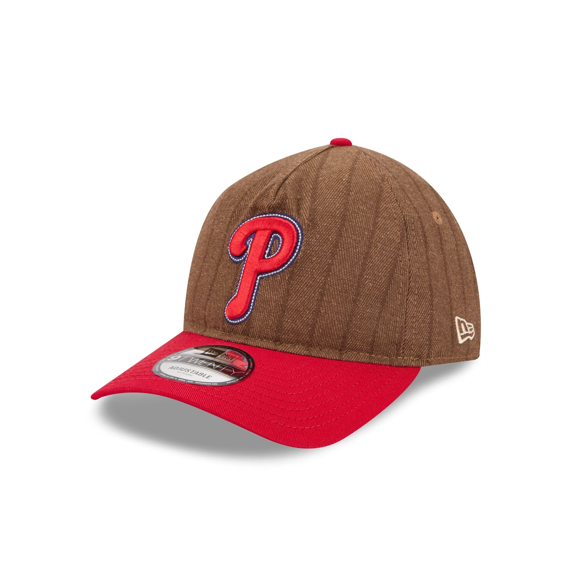 Philadelphia Phillies Three Looms Wool Pinstripe 9TWENTY A-Frame Adjustable Hat - Image 3