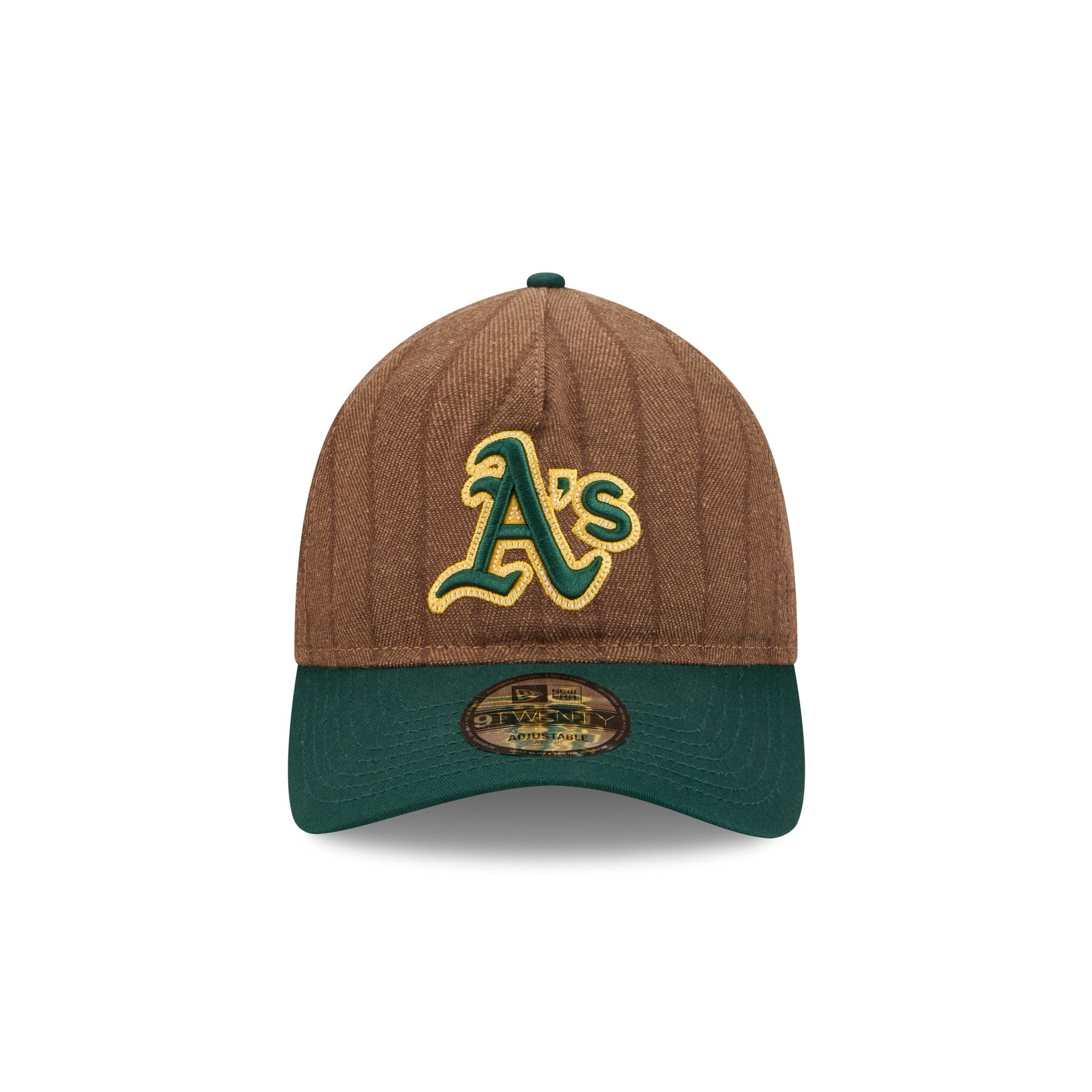 Athletics Three Looms Wool Pinstripe 9TWENTY A-Frame Adjustable Hat - Image 2