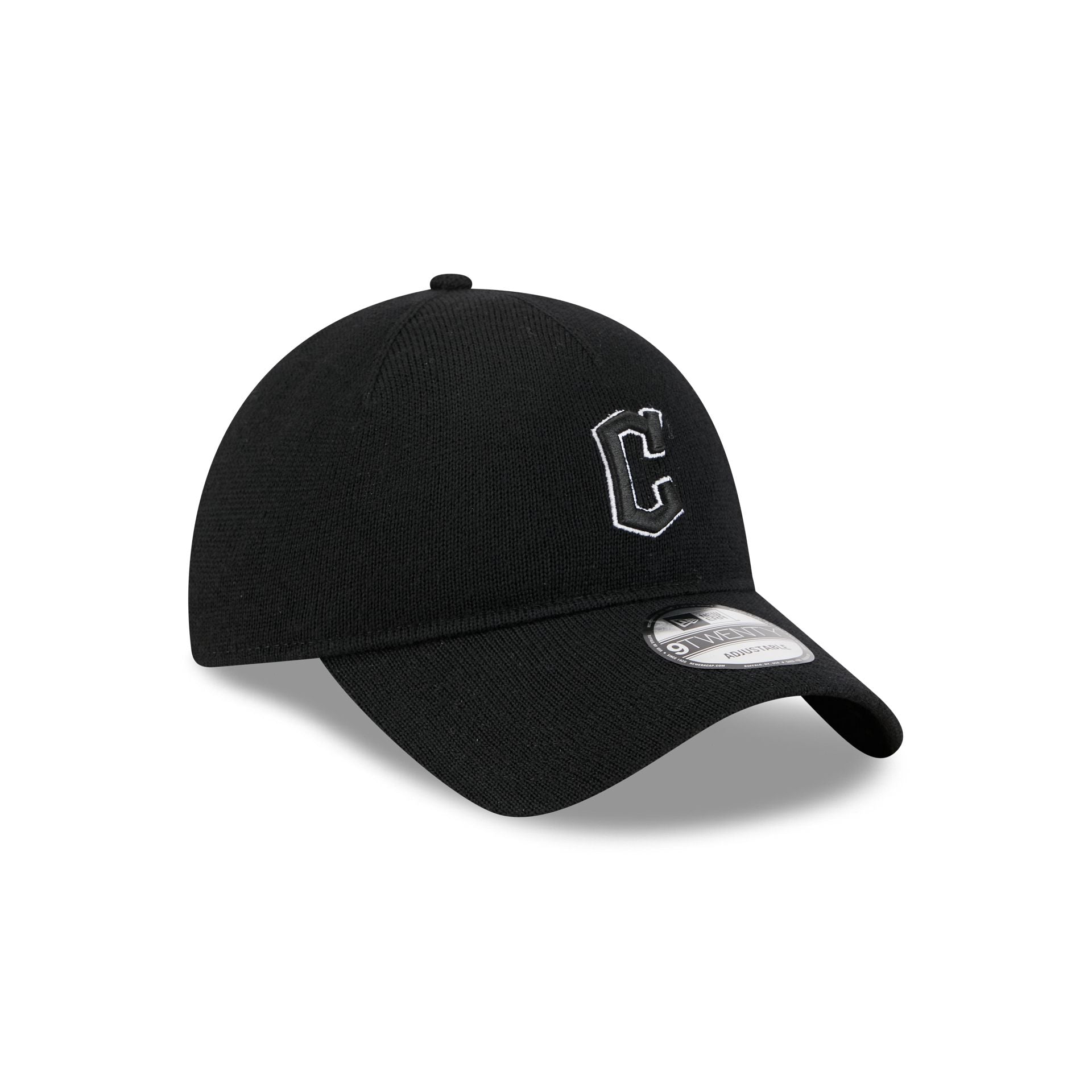 Cleveland Guardians Merino Wool Black 9TWENTY Adjustable Hat - Image 3