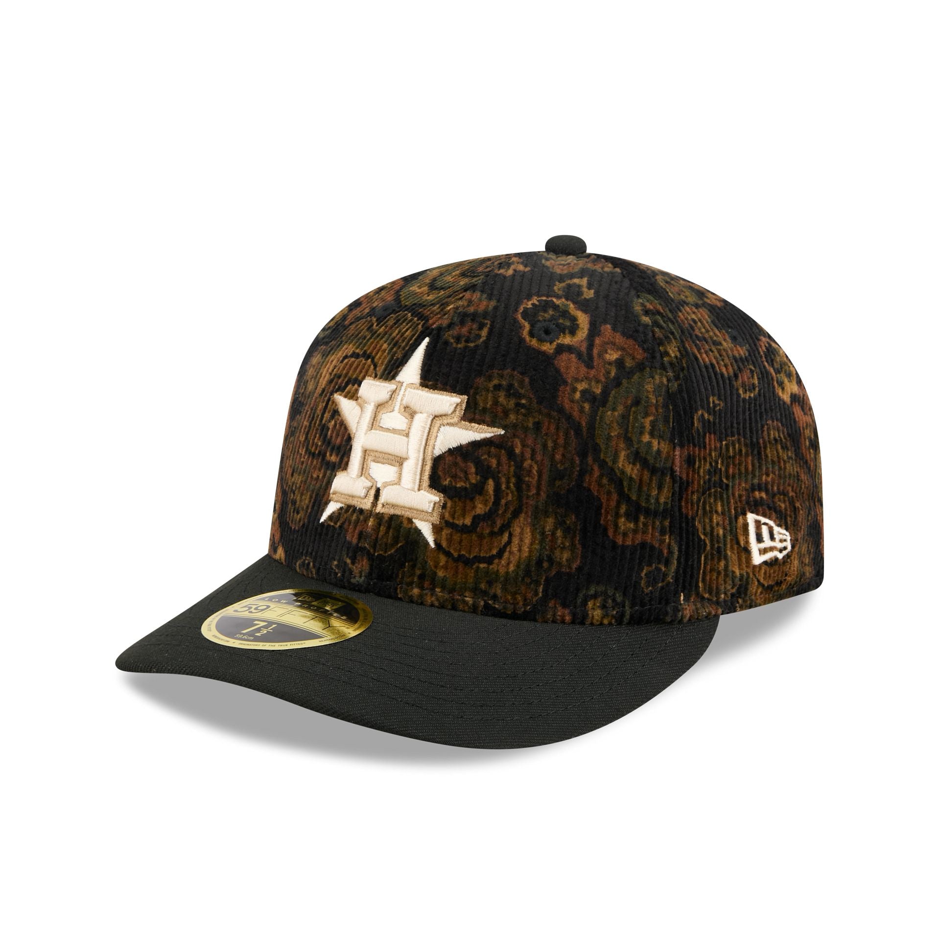 Houston Astros Three Looms Floral Cord Low Profile 59FIFTY Fitted Hat