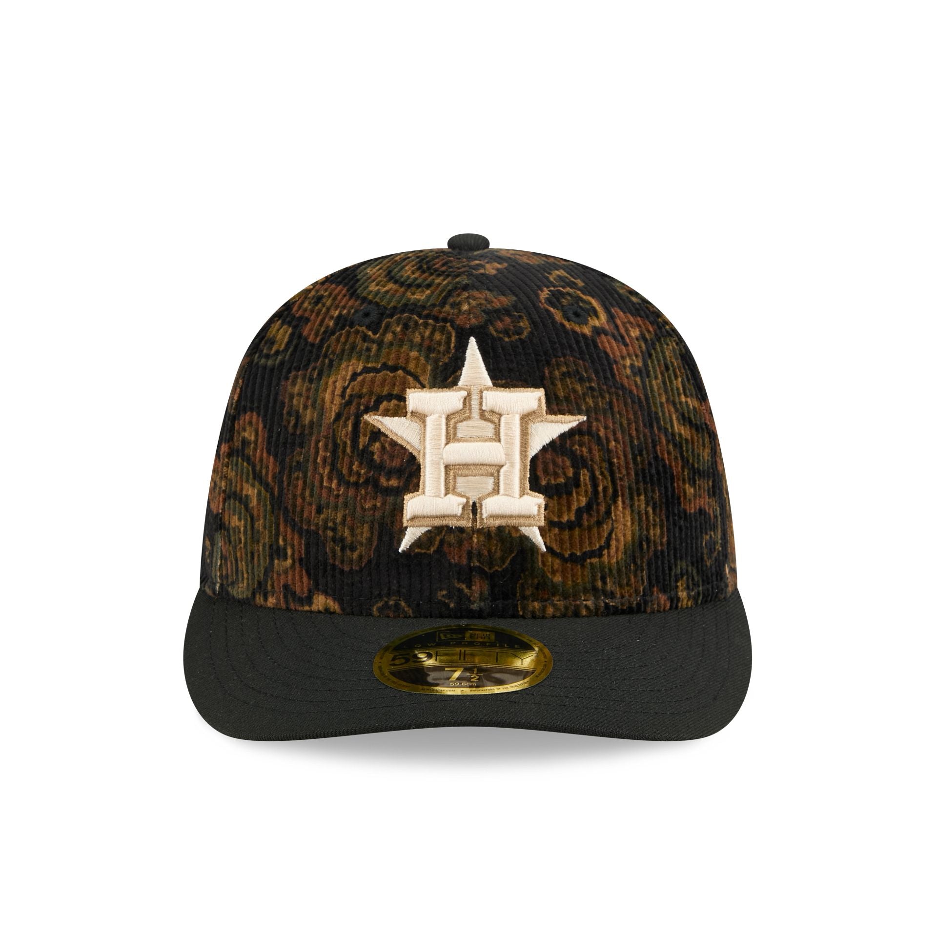 Houston Astros Three Looms Floral Cord Low Profile 59FIFTY Fitted Hat - Image 2