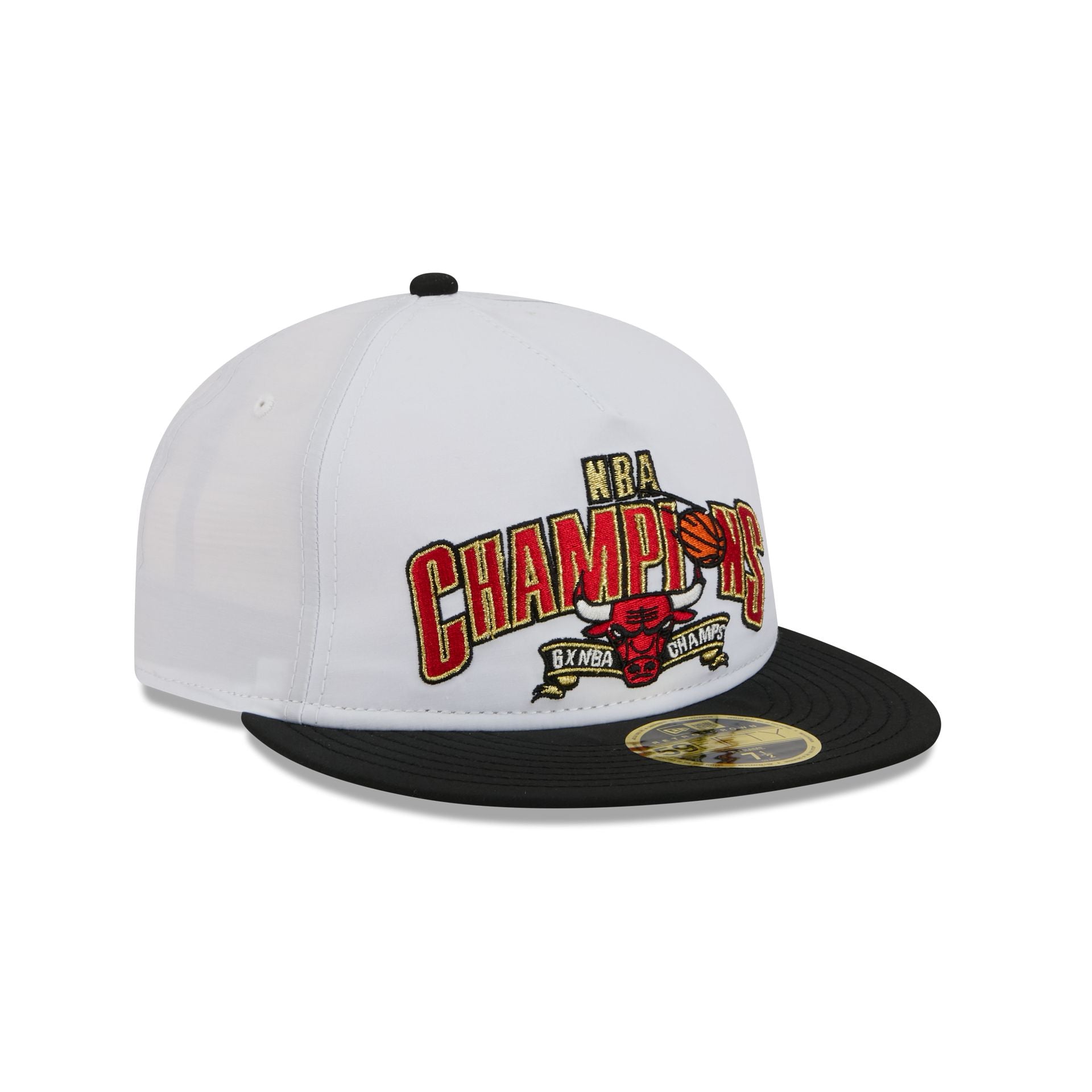 Chicago Bulls Champions White Retro Crown 59FIFTY Fitted Hat - Image 3