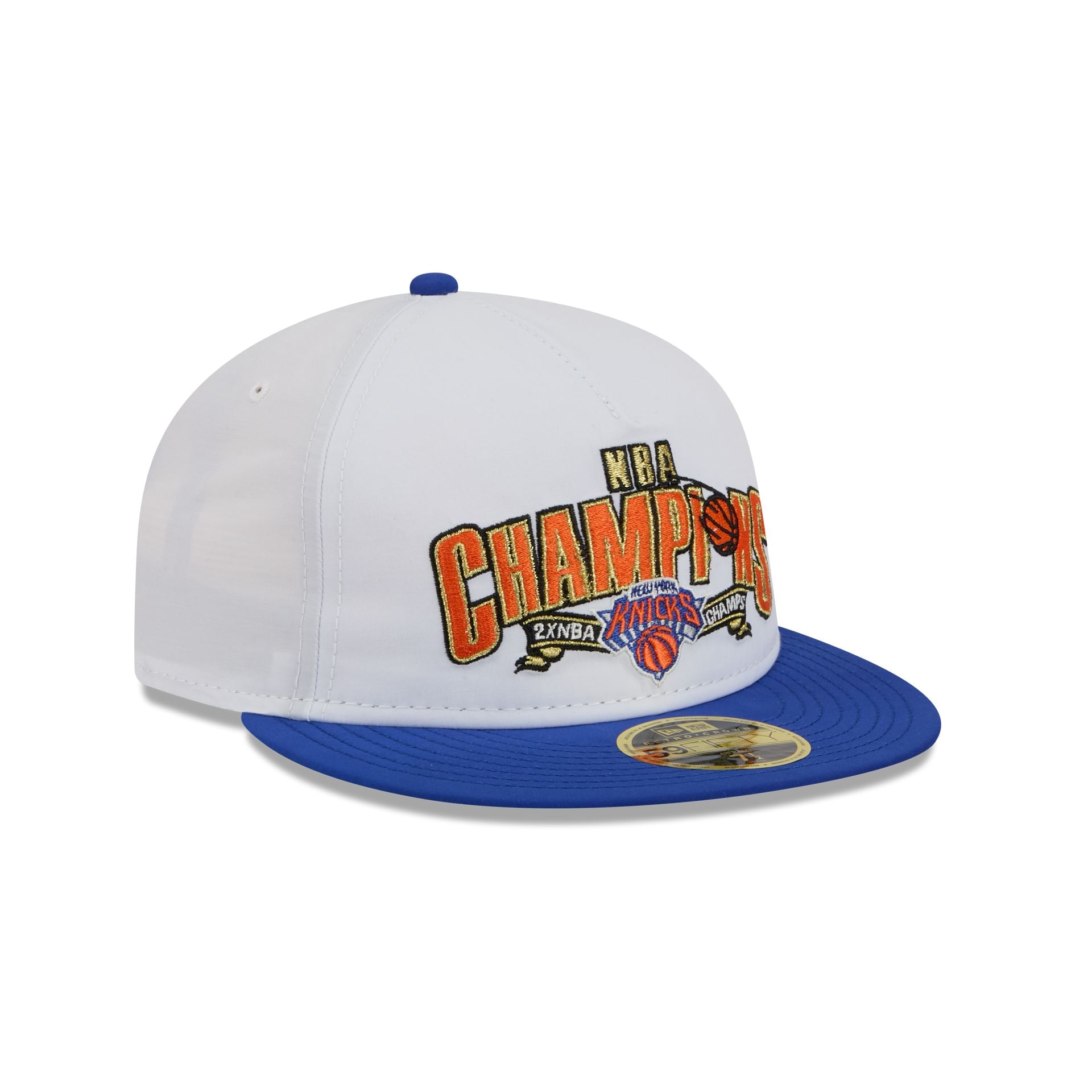 New York Knicks Champions White Retro Crown 59FIFTY Fitted Hat - Image 3
