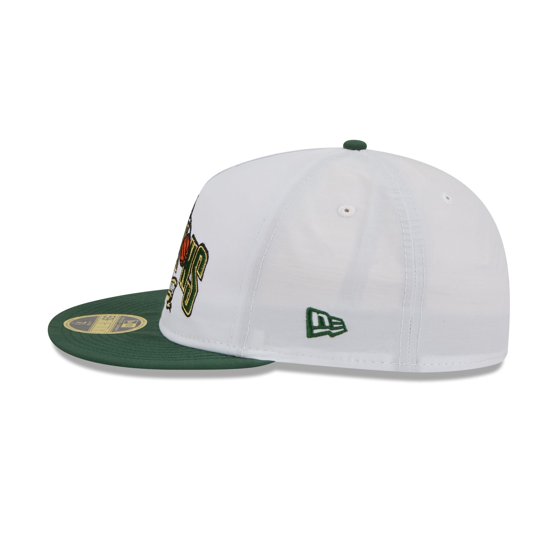 Milwaukee Bucks Champions White Retro Crown 59FIFTY Fitted Hat - Image 4
