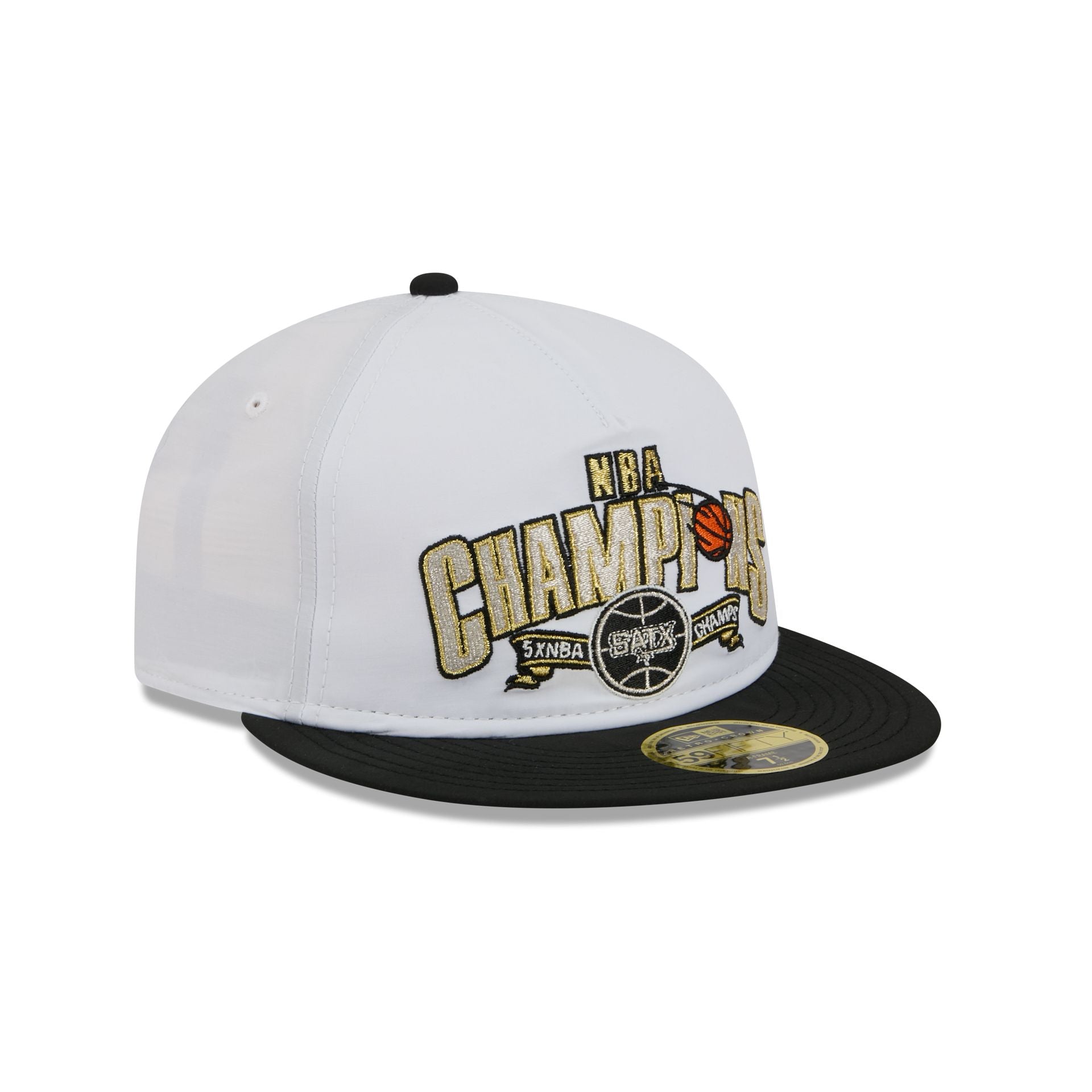 San Antonio Spurs Champions White Retro Crown 59FIFTY Fitted Hat - Image 3