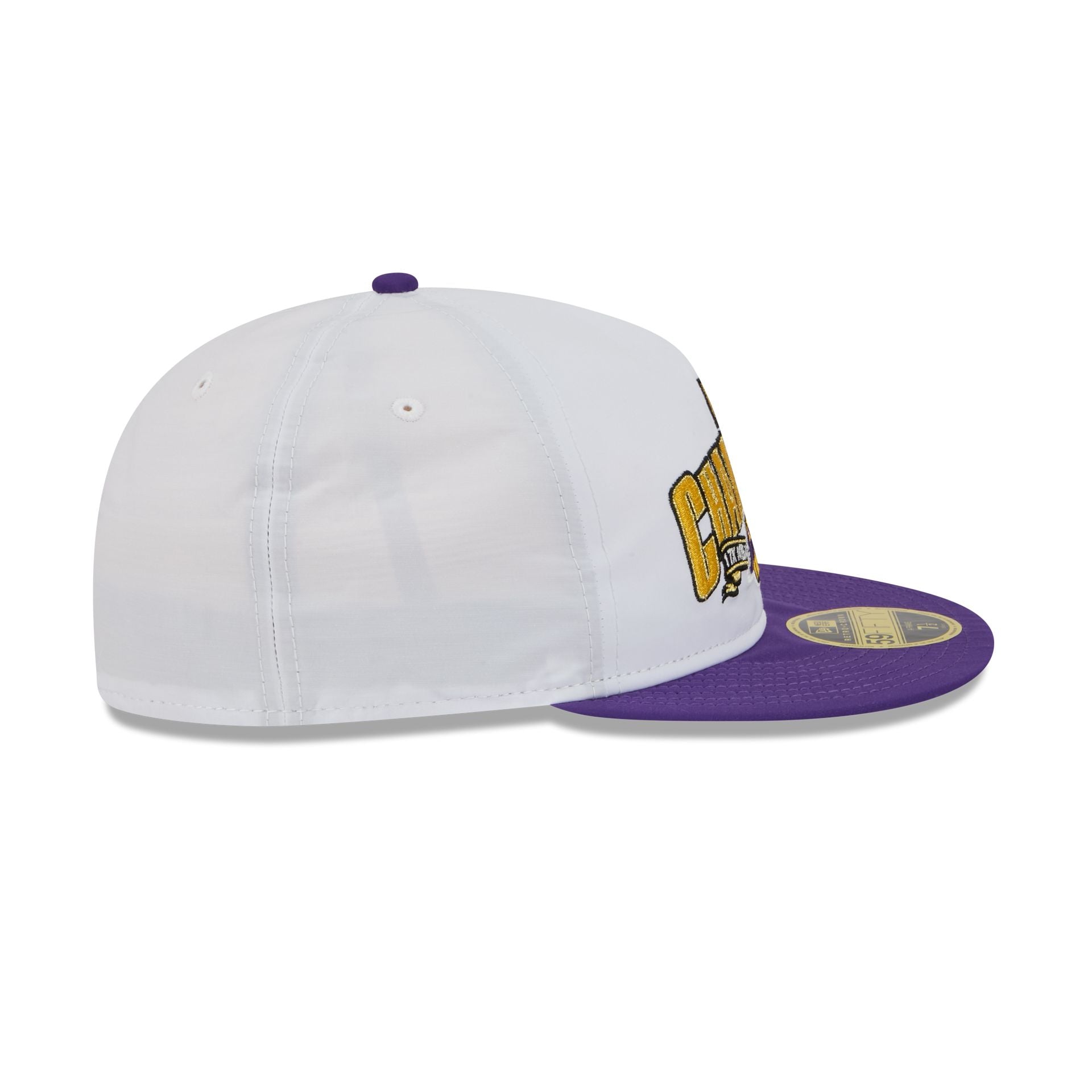 Los Angeles Lakers Champions White Retro Crown 59FIFTY Fitted Hat - Image 5