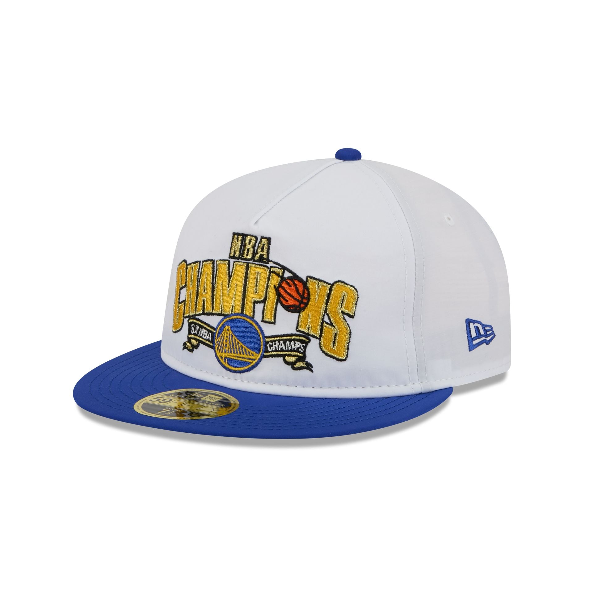 Golden State Warriors Champions White Retro Crown 59FIFTY Fitted Hat