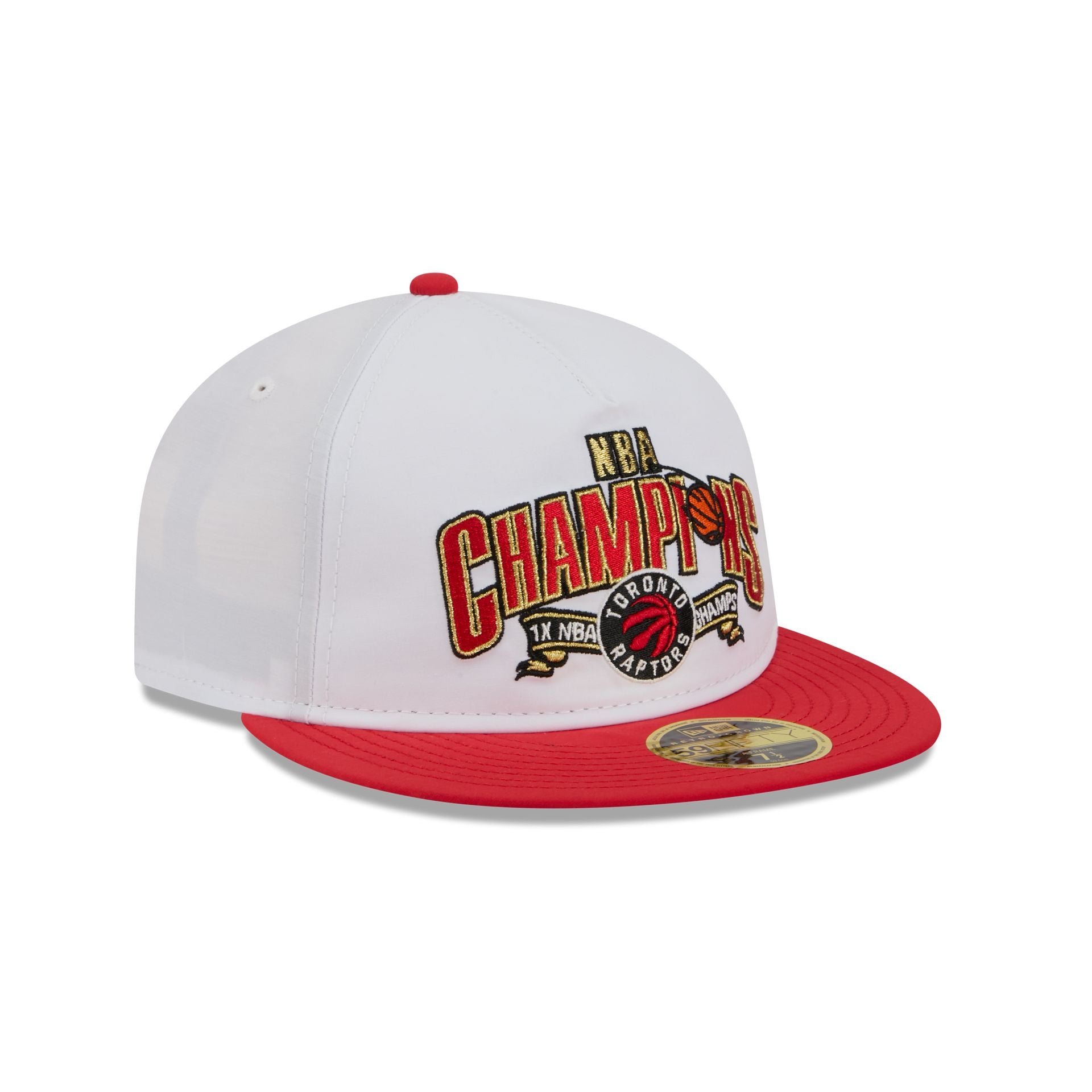 Toronto Raptors Champions White Retro Crown 59FIFTY Fitted Hat - Image 3