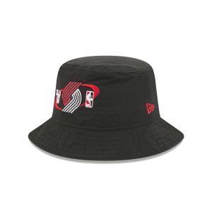 Portland Trail Blazers Nylon Logo Bucket Hat