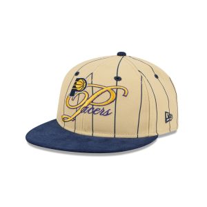 Indiana Pacers Pinstripe Script Retro Crown 9FIFTY Adjustable Hat