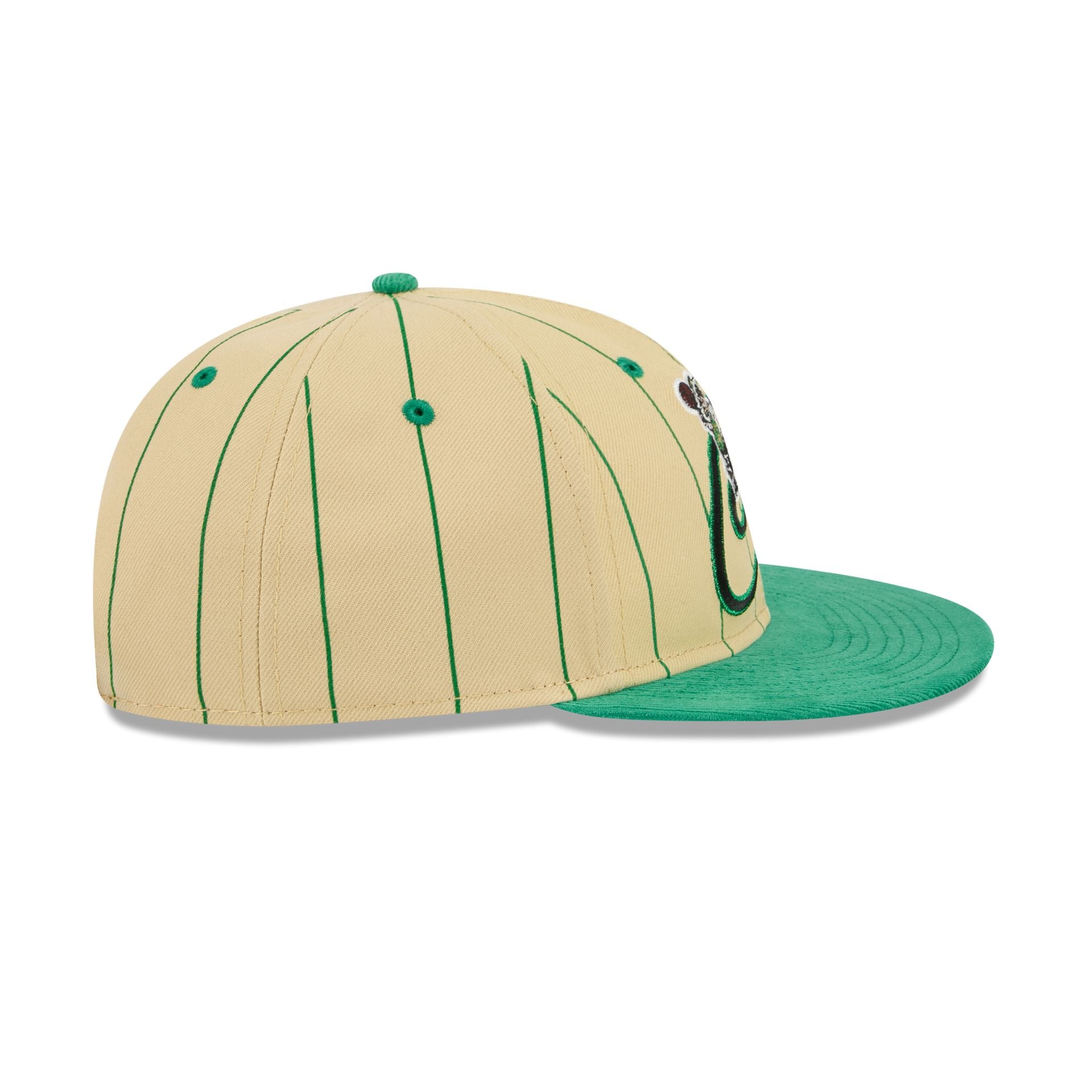 Boston Celtics Pinstripe Script Retro Crown 9FIFTY Adjustable Hat - Image 5