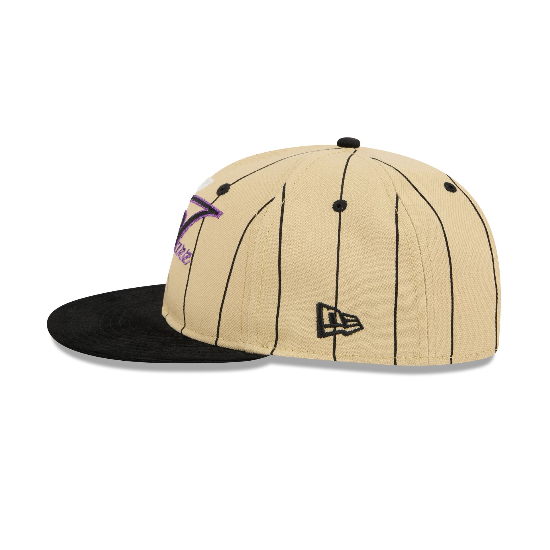 Utah Jazz Pinstripe Script Retro Crown 9FIFTY Adjustable Hat - Image 4