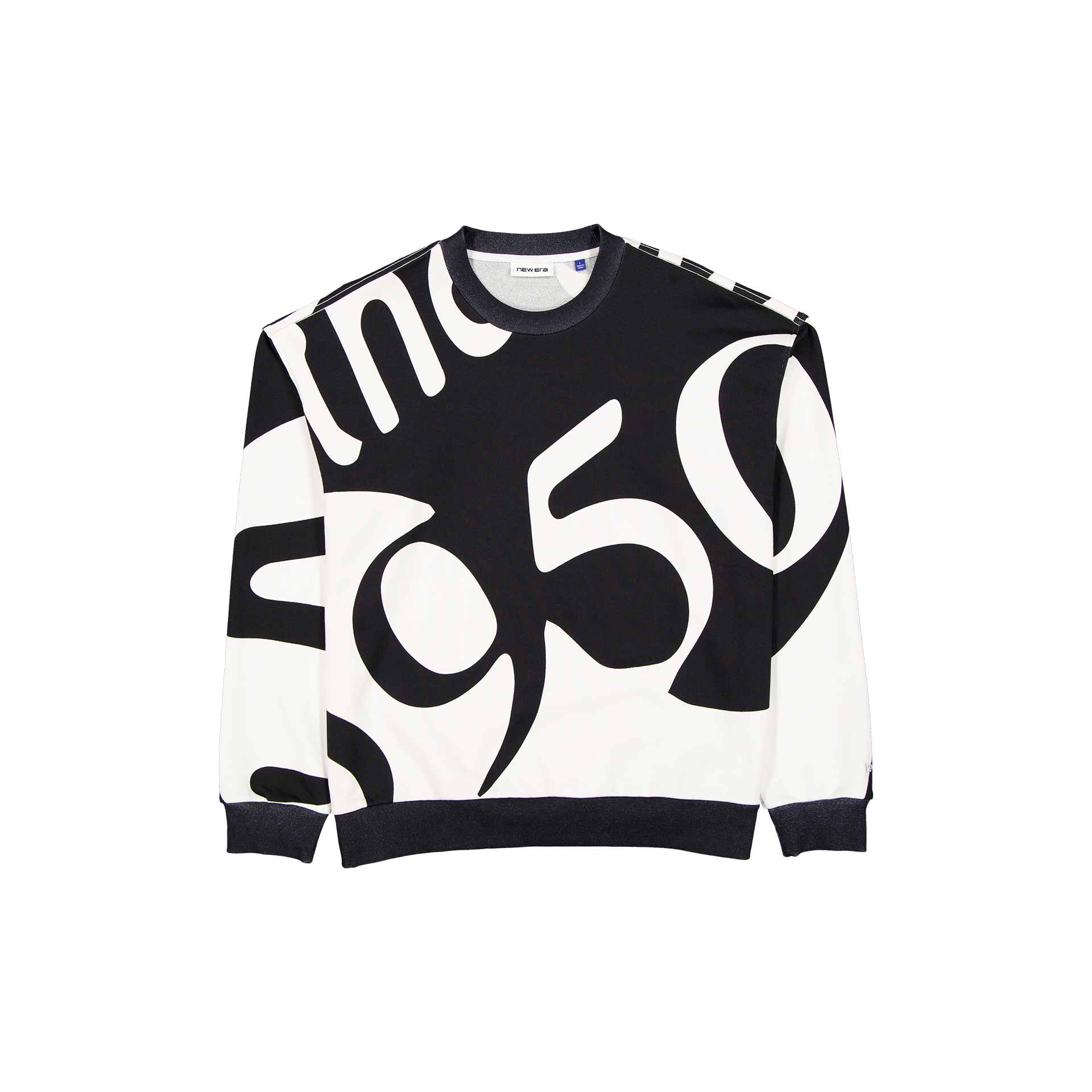 New Era Branded 59FIFTY Splitter Black Crewneck