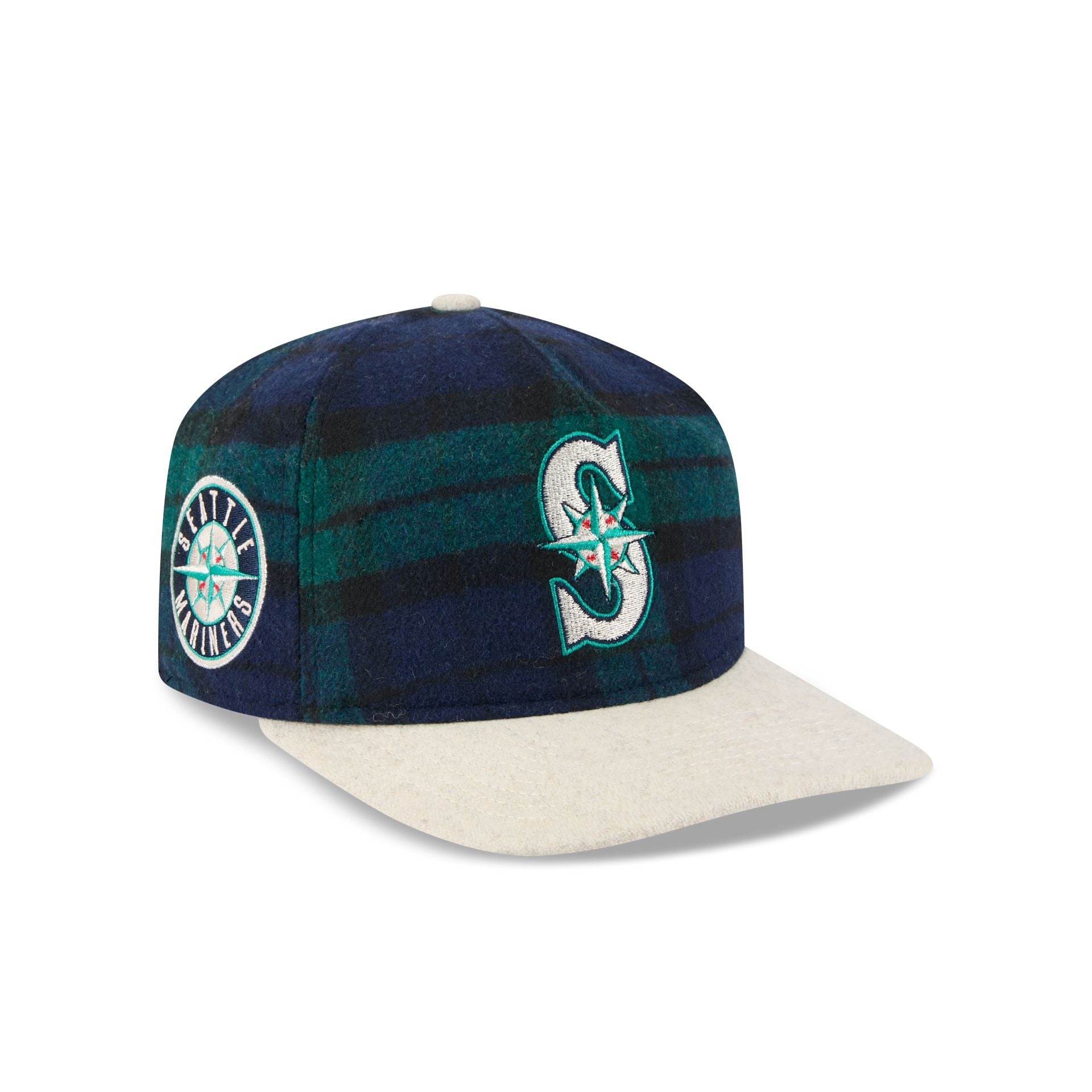 Seattle Mariners Plaid Letterman 19TWENTY Adjustable Hat