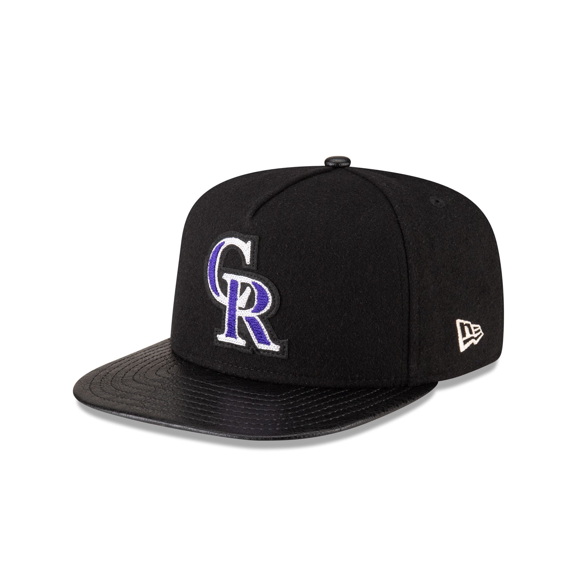 Colorado Rockies Wool Letterman 9FIFTY A-Frame Snapback Hat - Image 3
