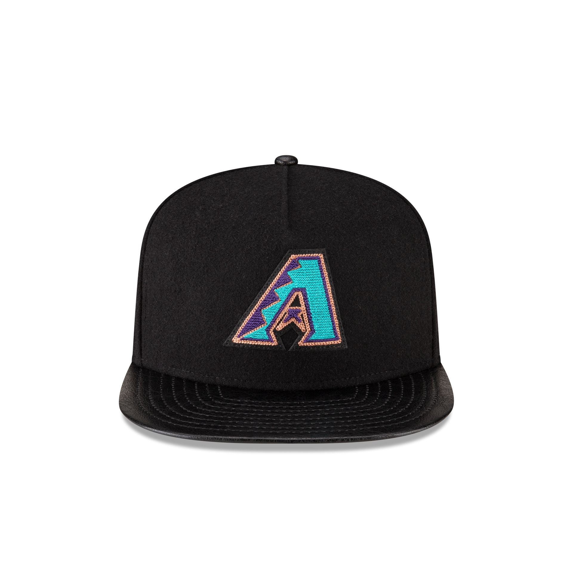 Arizona Diamondbacks Wool Letterman 9FIFTY A-Frame Snapback Hat - Image 2