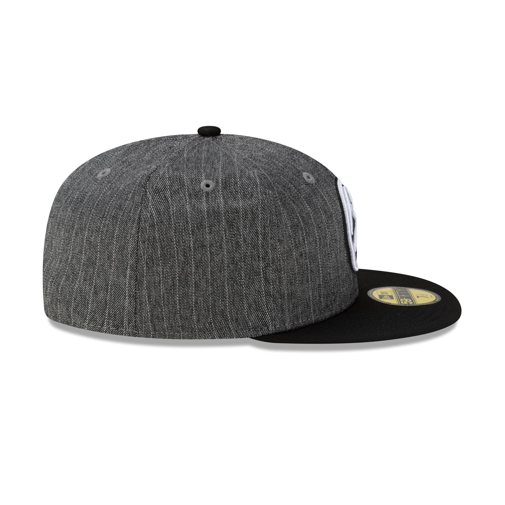 Just Caps Black Pinstripe Denver Nuggets 59FIFTY Fitted Hat - Image 5