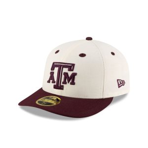 Texas A&M Aggies Chrome White Low Profile 59FIFTY Fitted Hat