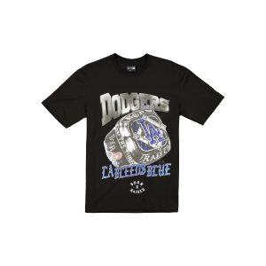 Born x Raised x Los Angeles Dodgers Championship Ring Black T-Shirt
