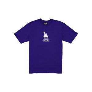 Born x Raised x Los Angeles Dodgers Fly Ball Blue T-Shirt