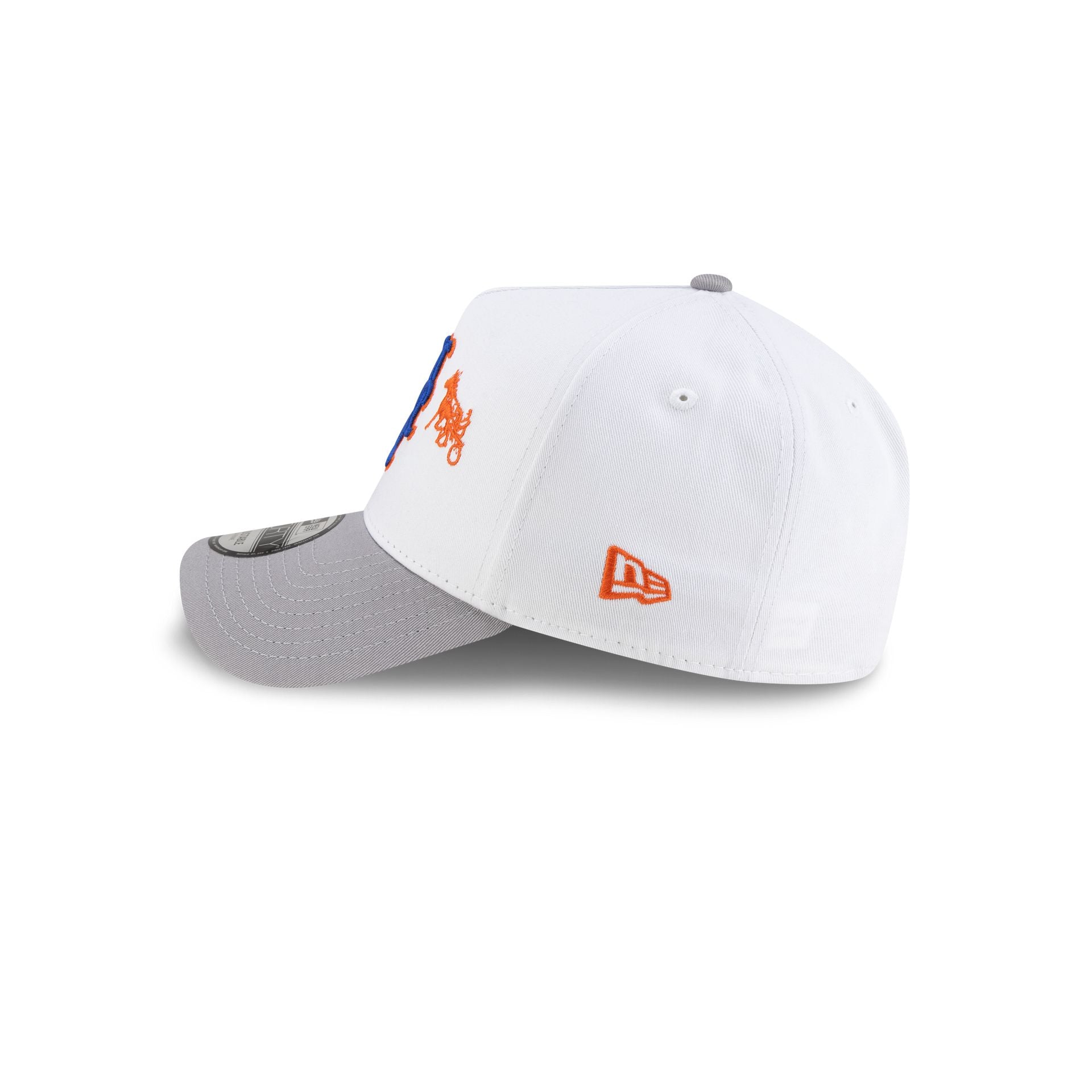 Siegelman Stable x New York Mets Gray Visor 9FORTY A-Frame Snapback Hat - Image 5
