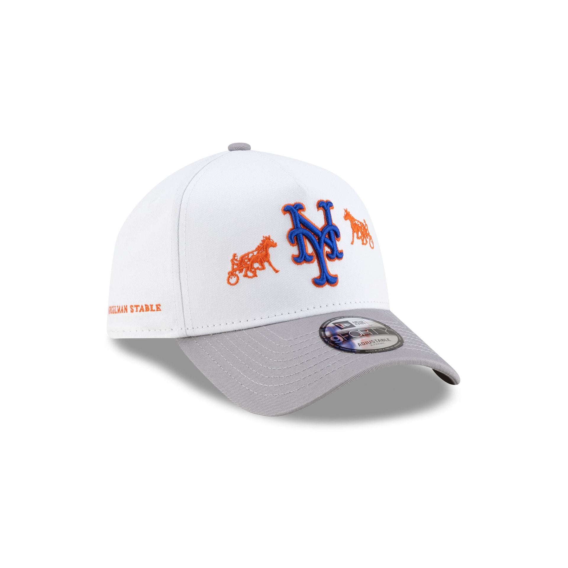 Siegelman Stable x New York Mets Gray Visor 9FORTY A-Frame Snapback Hat