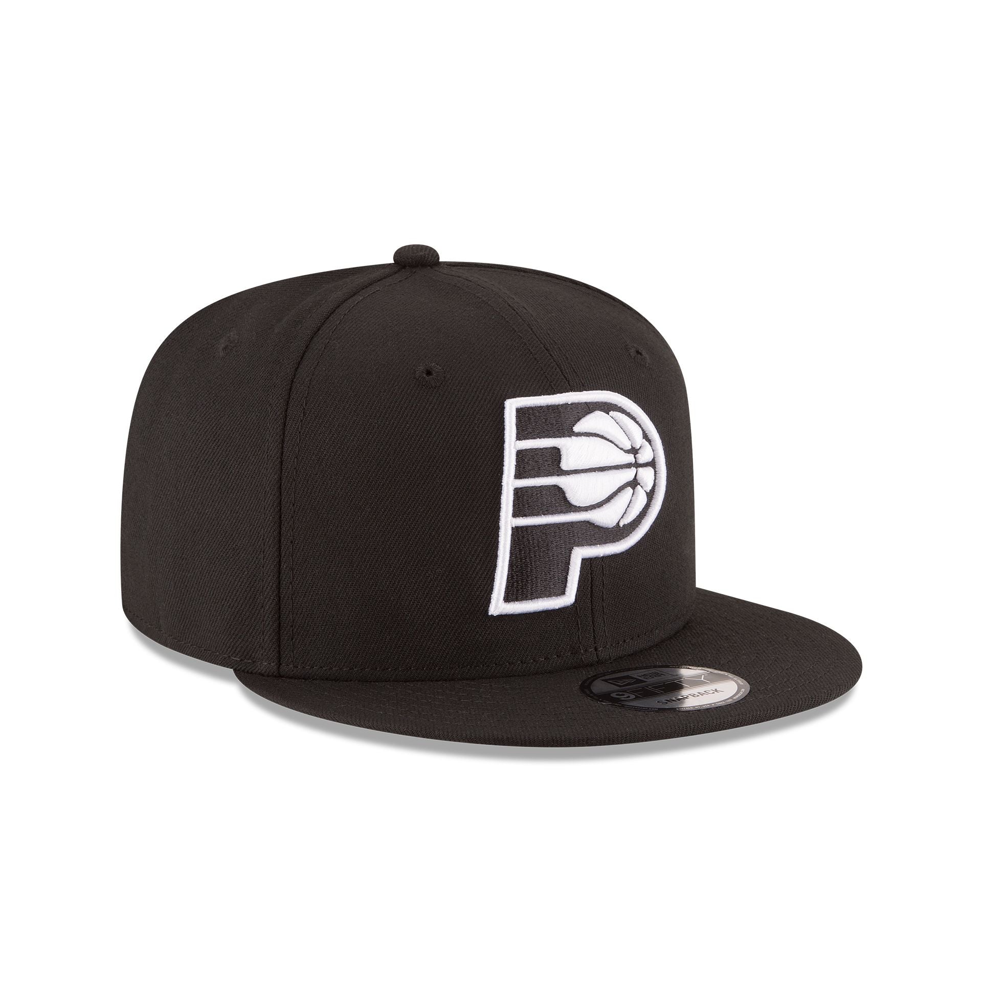 Indiana Pacers Basic Black & White 9FIFTY Snapback Hat - Image 3