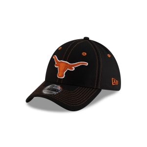 Texas Longhorns Black 39THIRTY Stretch Fit