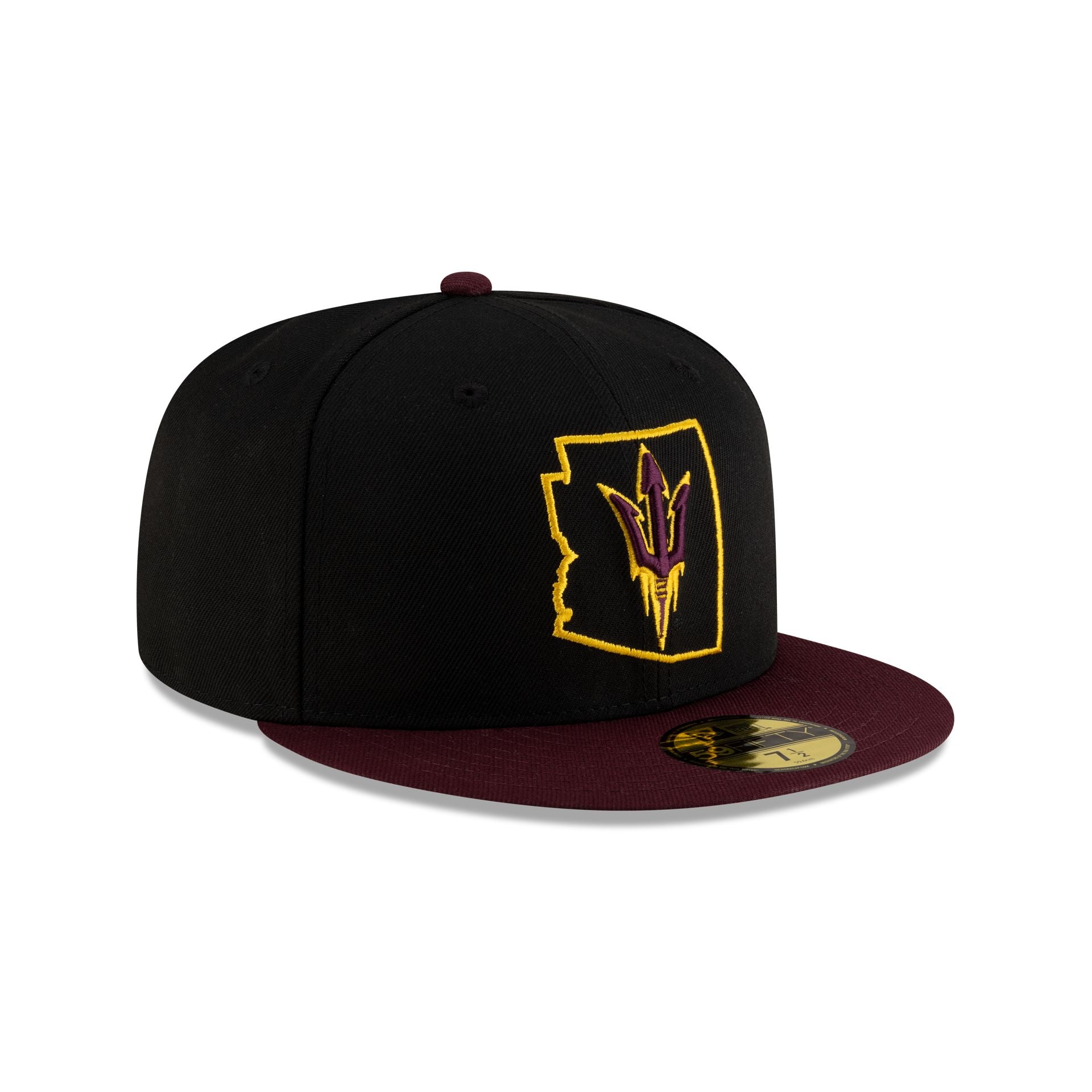 Arizona State Sun Devils Black Maroon 59FIFTY Fitted - Image 3
