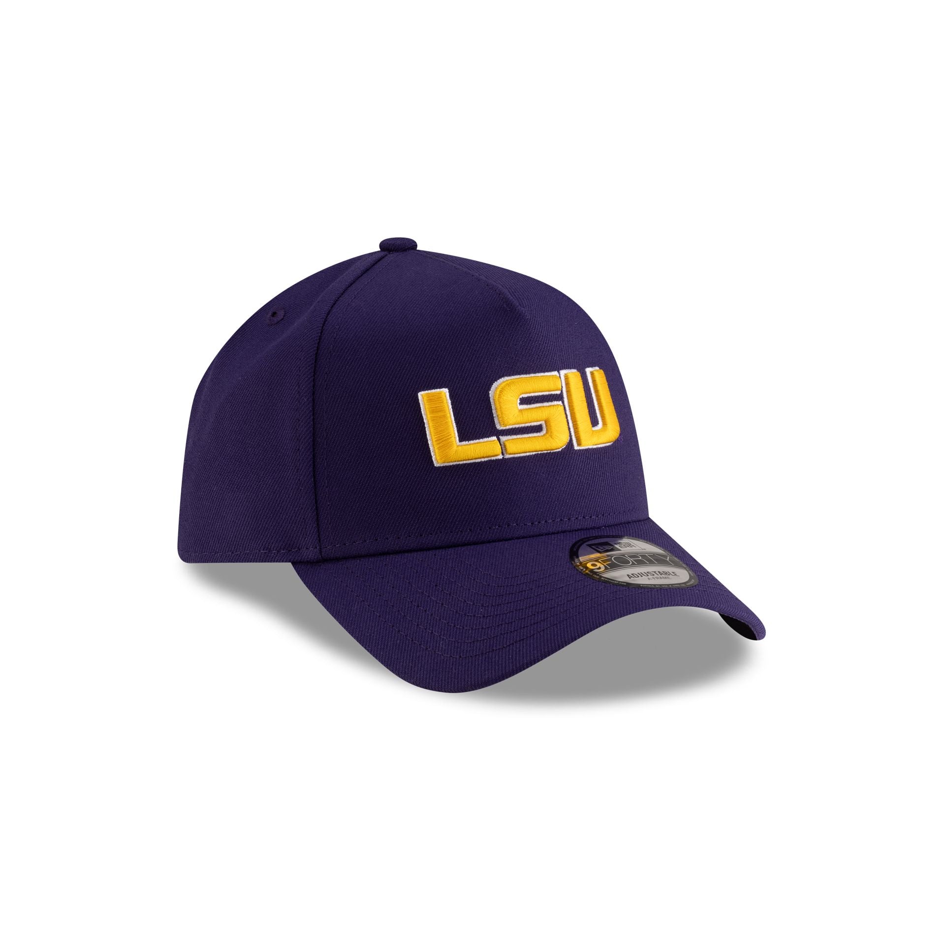 LSU Tigers Purple 9FORTY A-Frame Snapback Hat - Image 3