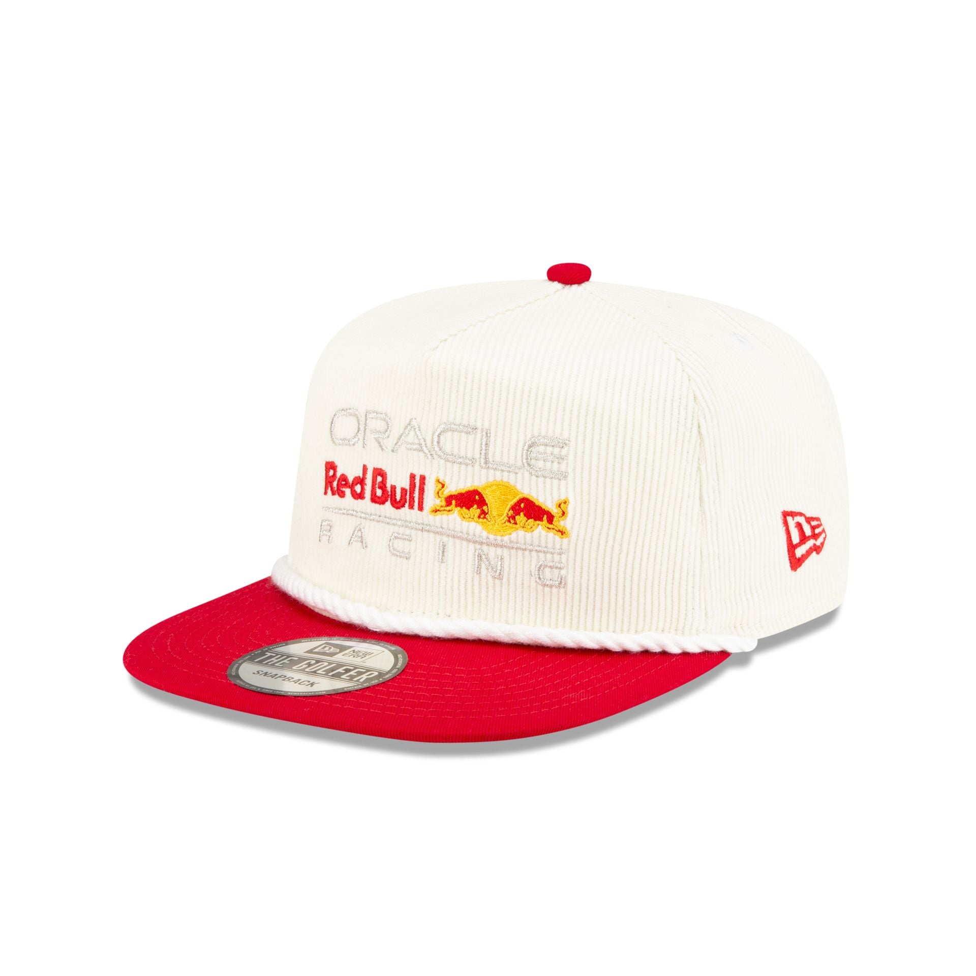 Oracle Red Bull Racing Essential White Corduroy Golfer Hat