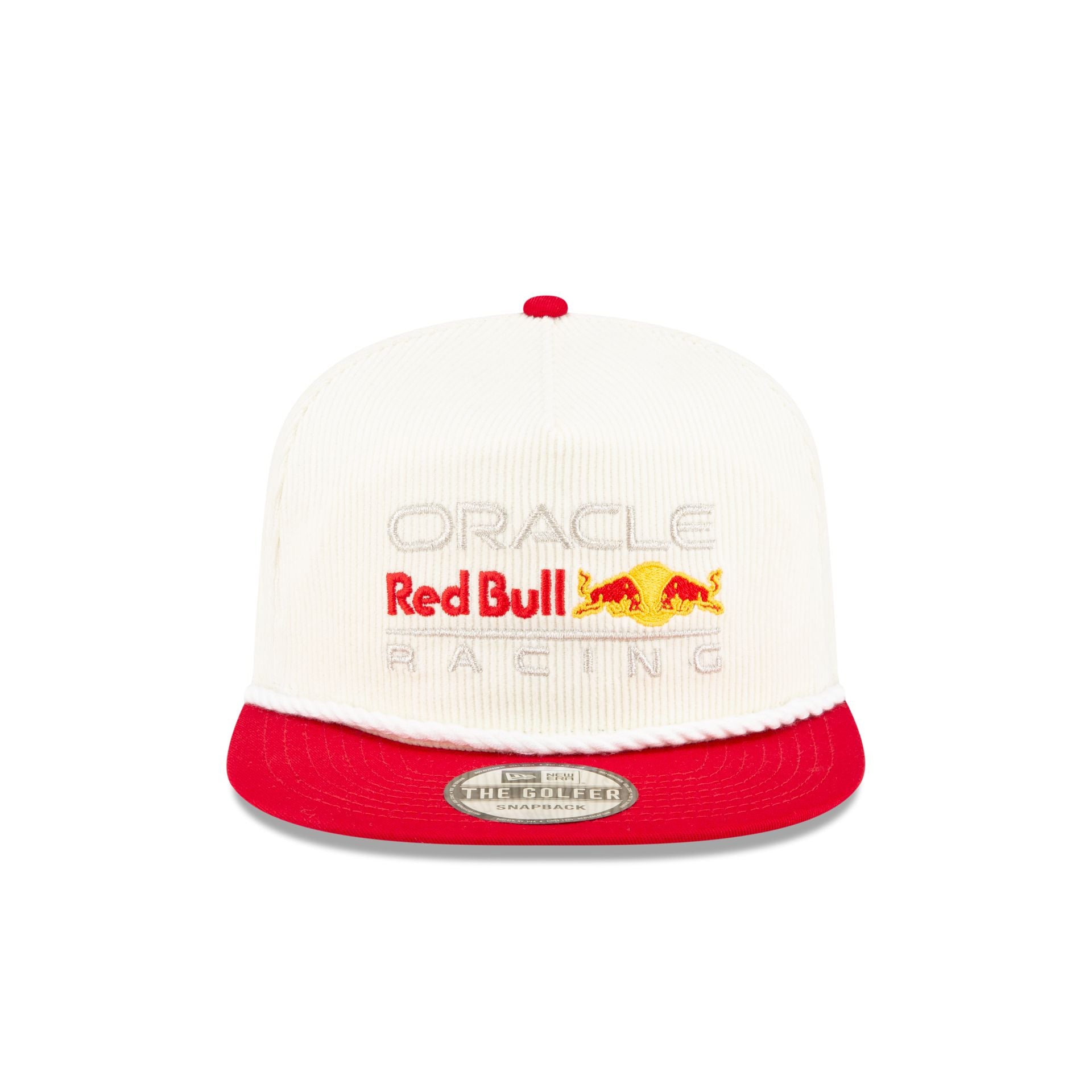 Oracle Red Bull Racing Essential White Corduroy Golfer Hat - Image 2