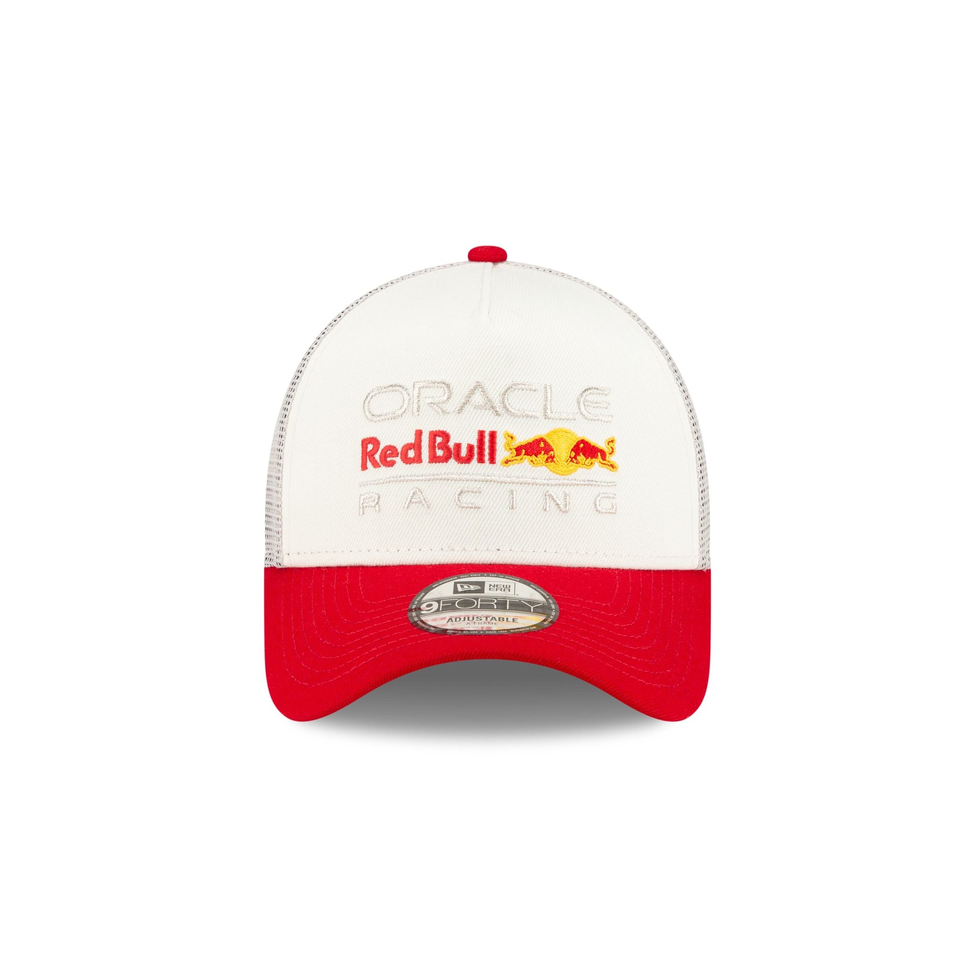Oracle Red Bull Racing Essential White 9FORTY A-Frame Trucker Hat - Image 2