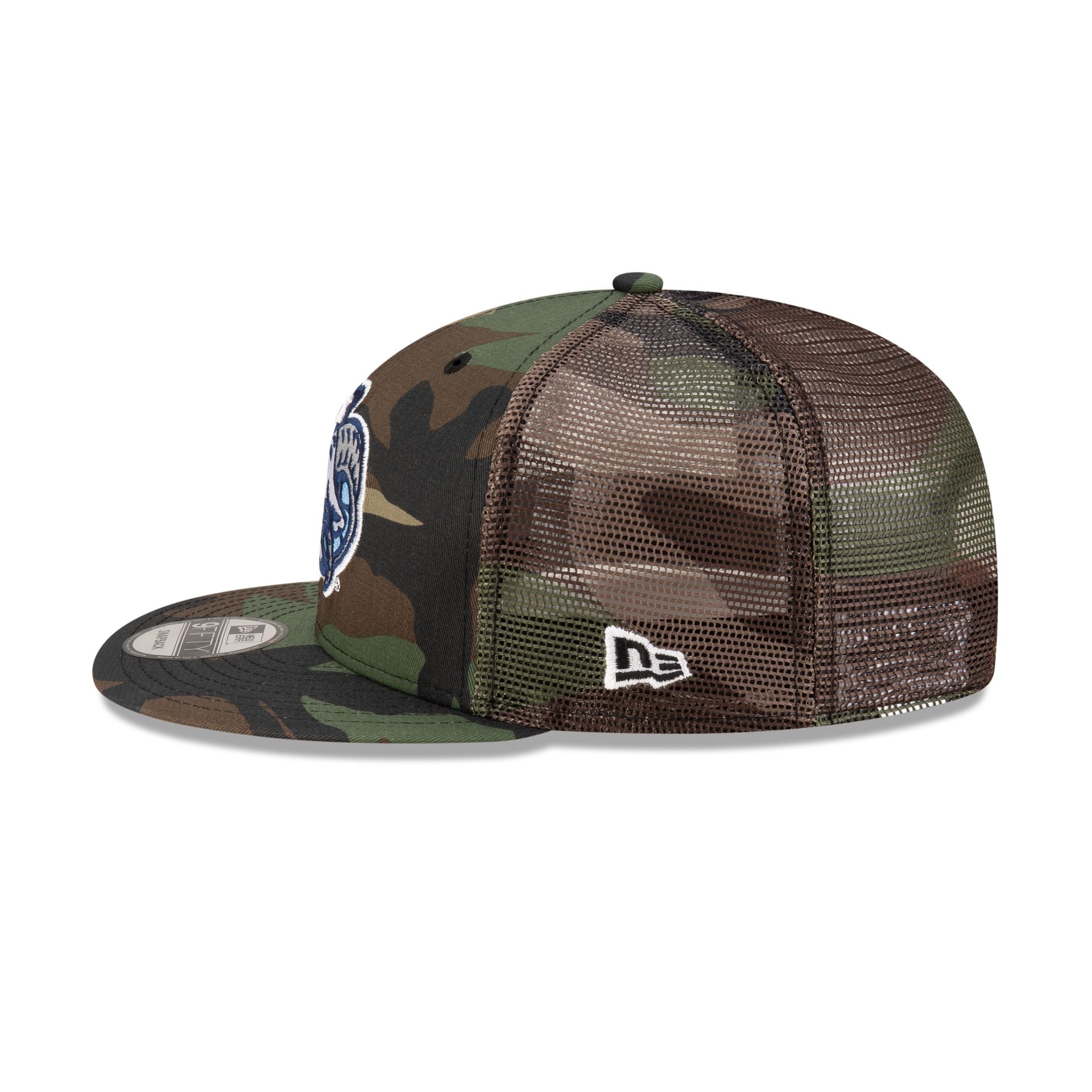 North Carolina Tar Heels Camo 9FIFTY Trucker Hat - Image 4